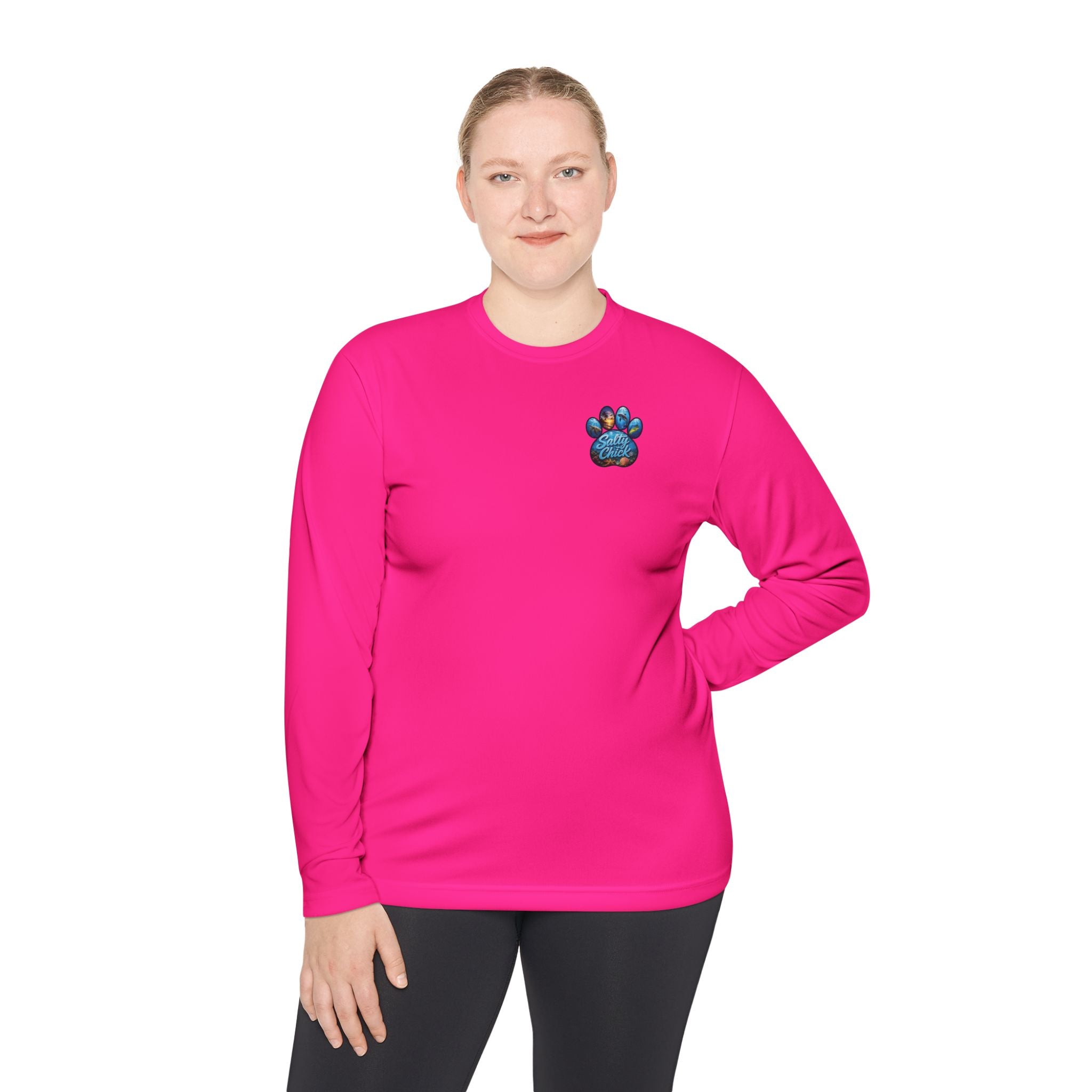 Unisex Moisture Wicking Long Sleeve- Paw me to the Ocean
