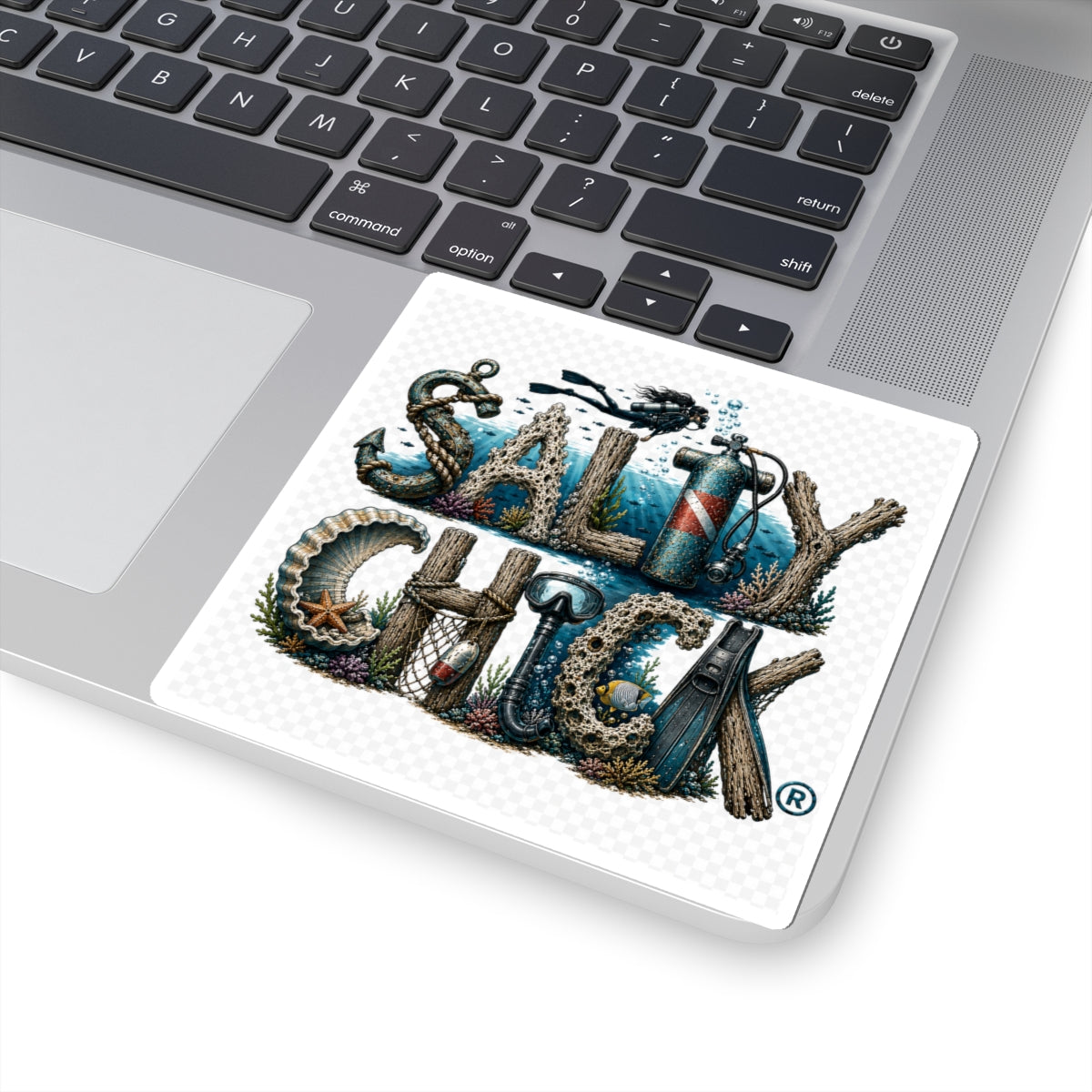 Divers Salty Chick sticker