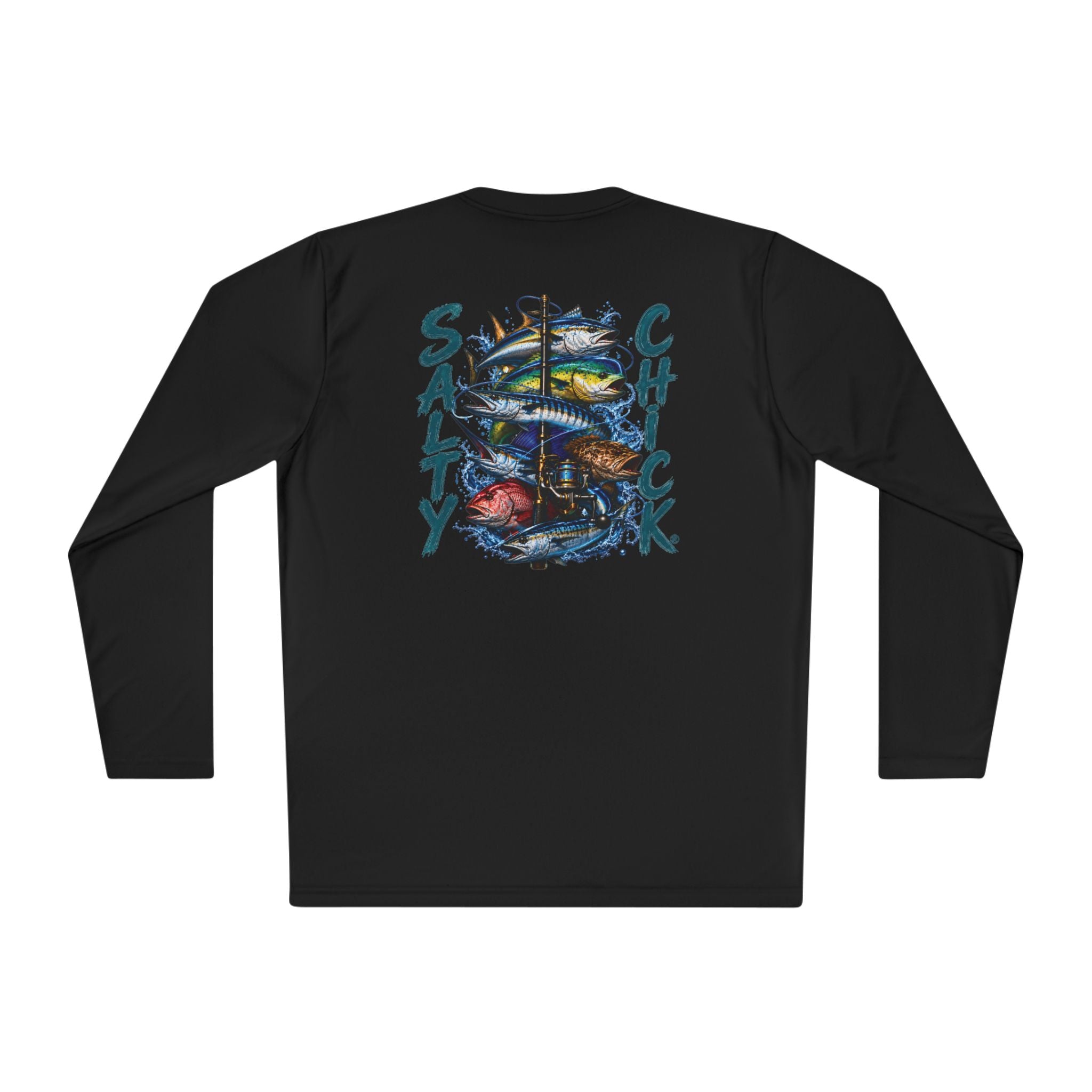 Unisex Moisture Wicking Long Sleeve- Saltwater fish
