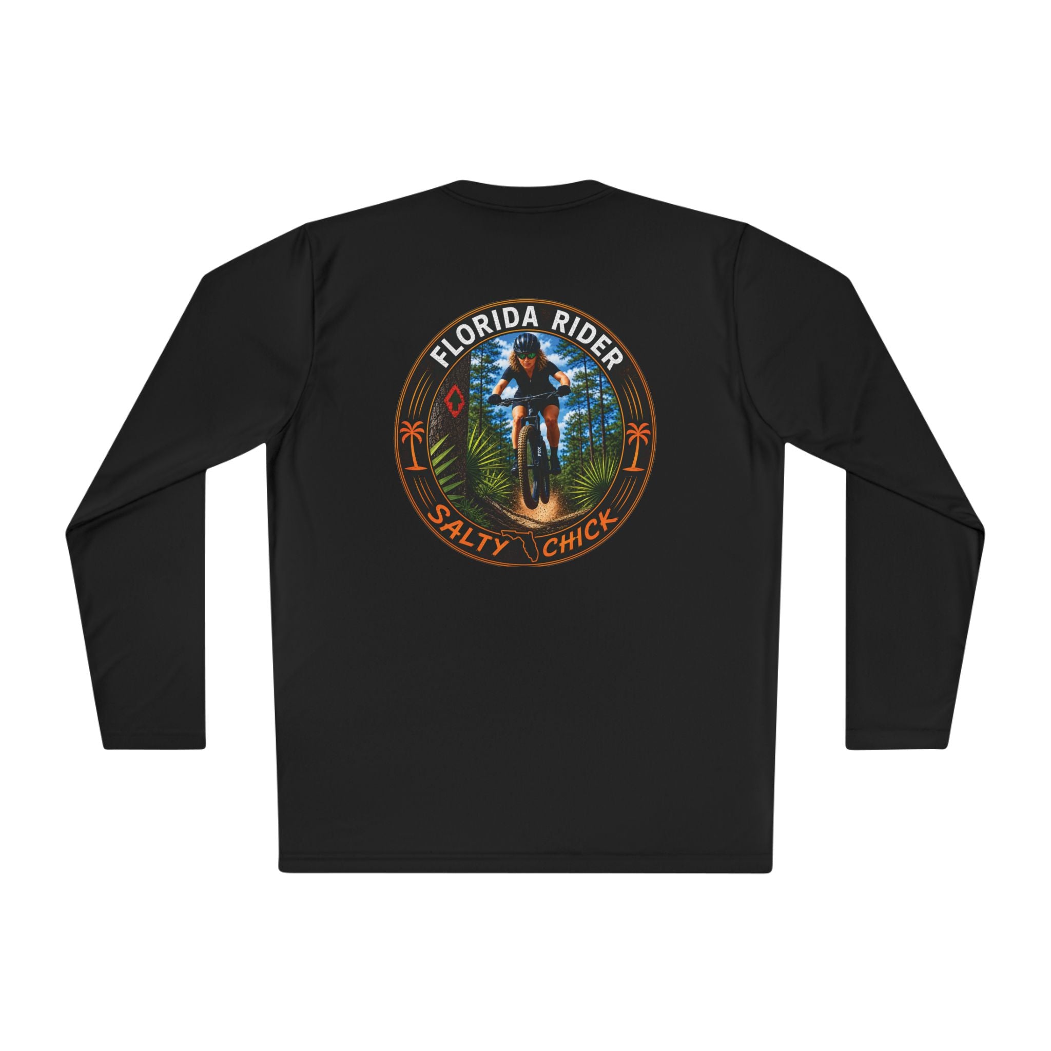 Unisex Moisture Wicking Long Sleeve- Mountain Biker