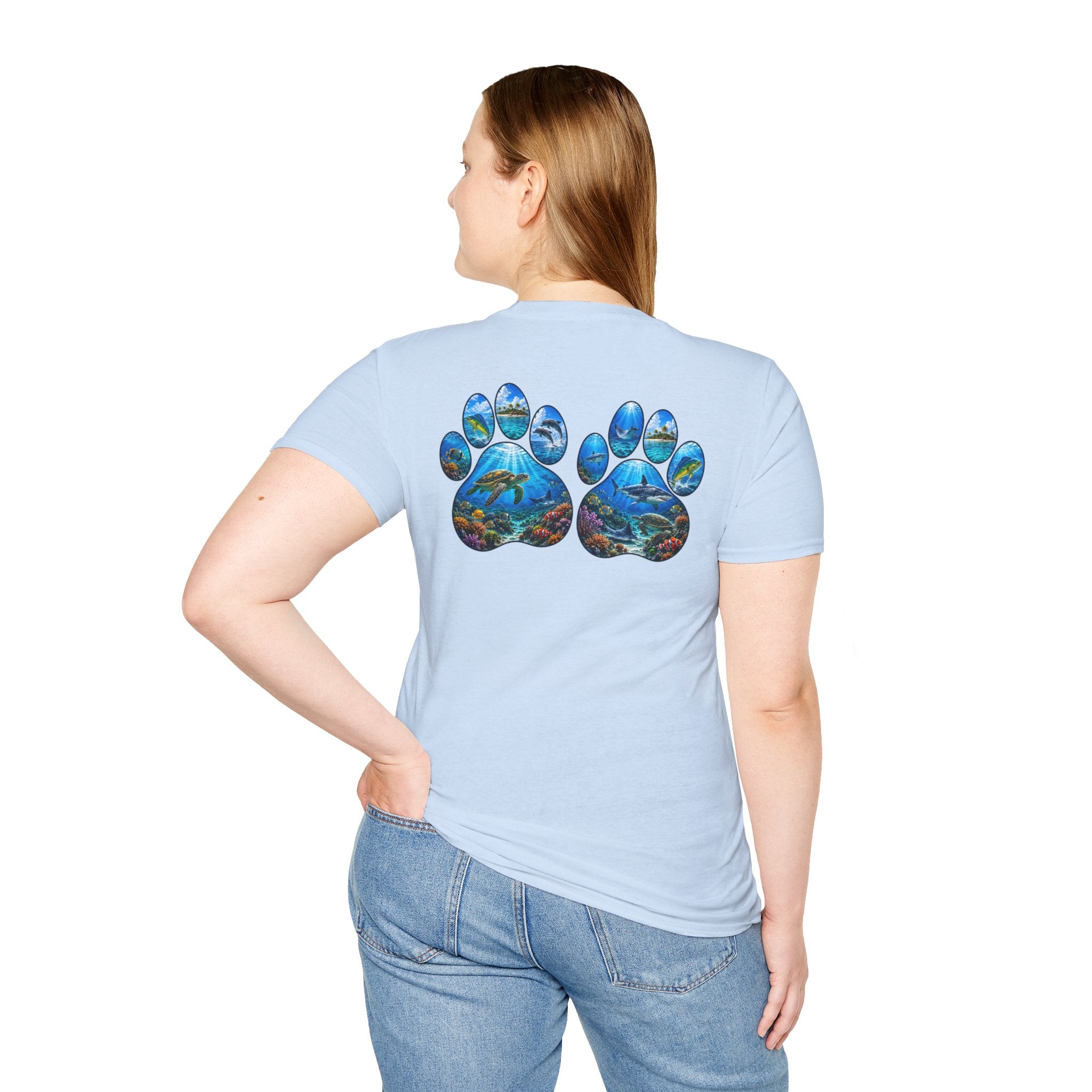 Cotton Tee- Dog Paws