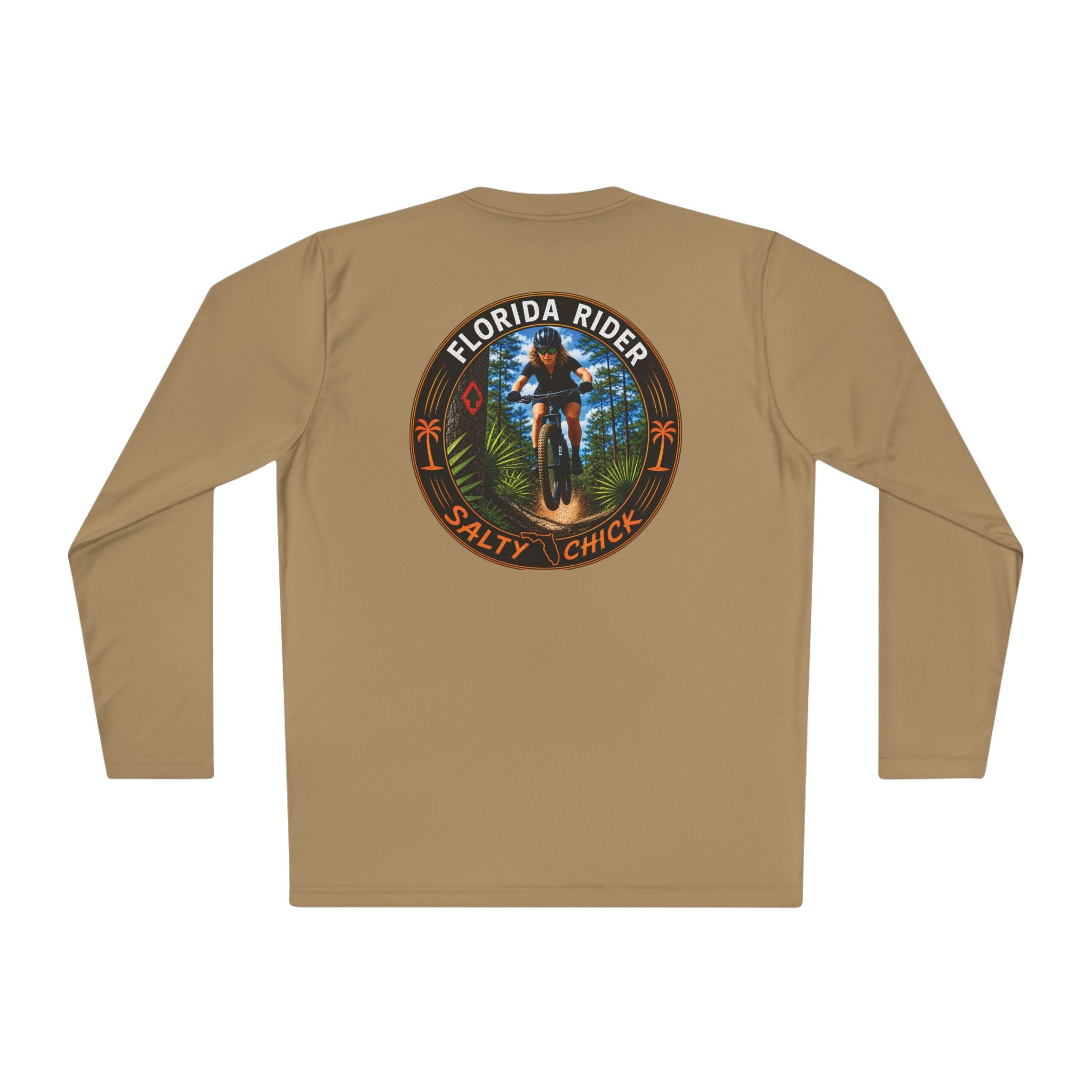 Unisex Moisture Wicking Long Sleeve- Mountain Biker