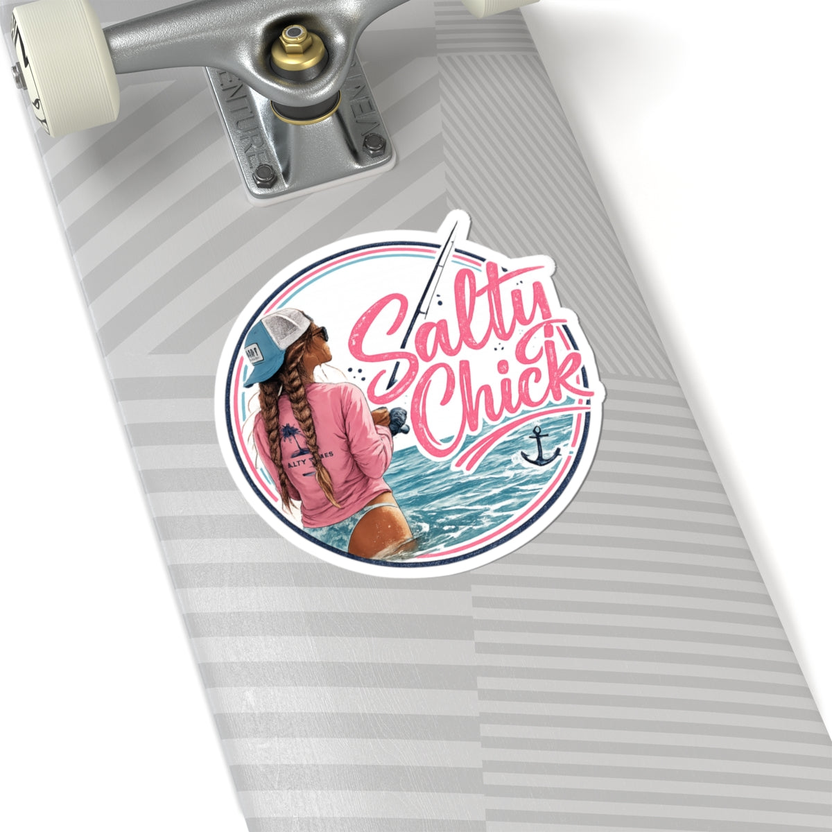 Cut stick sticker- fishing