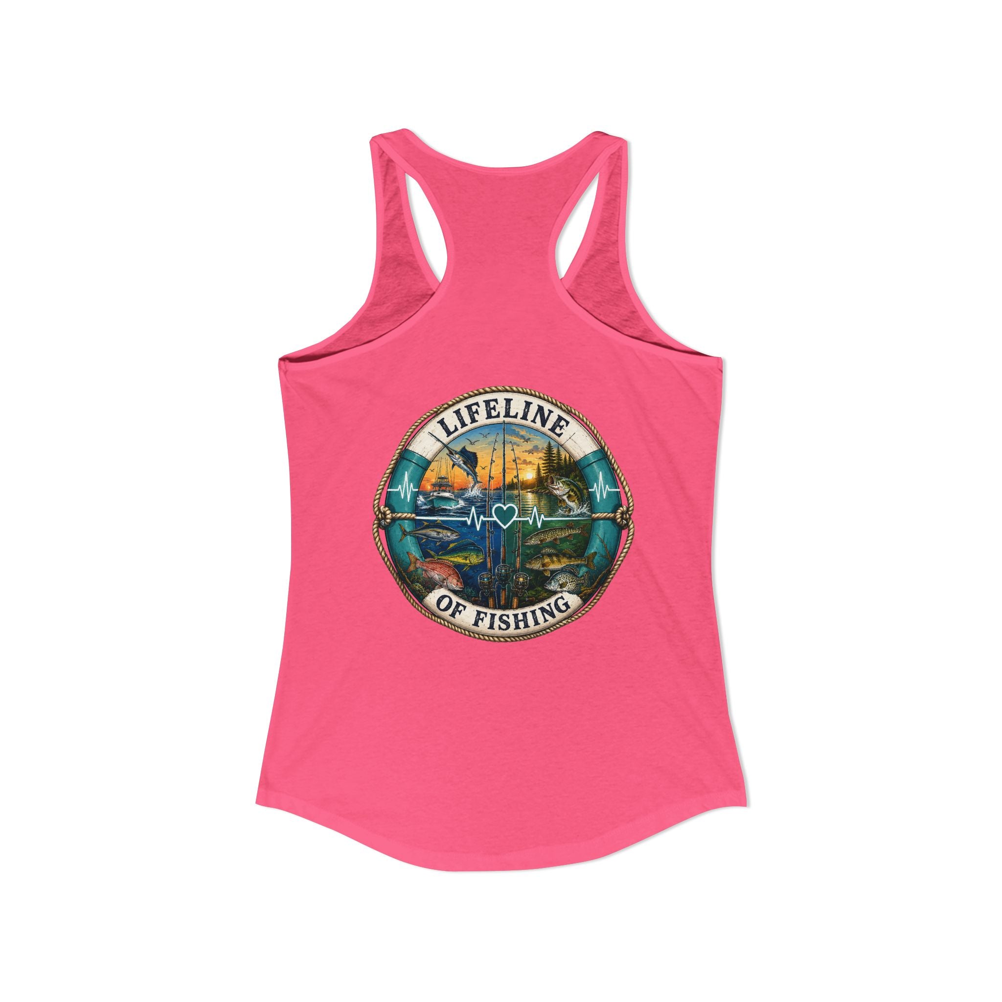 Performance Racerback Tank-Lifeline of fishing