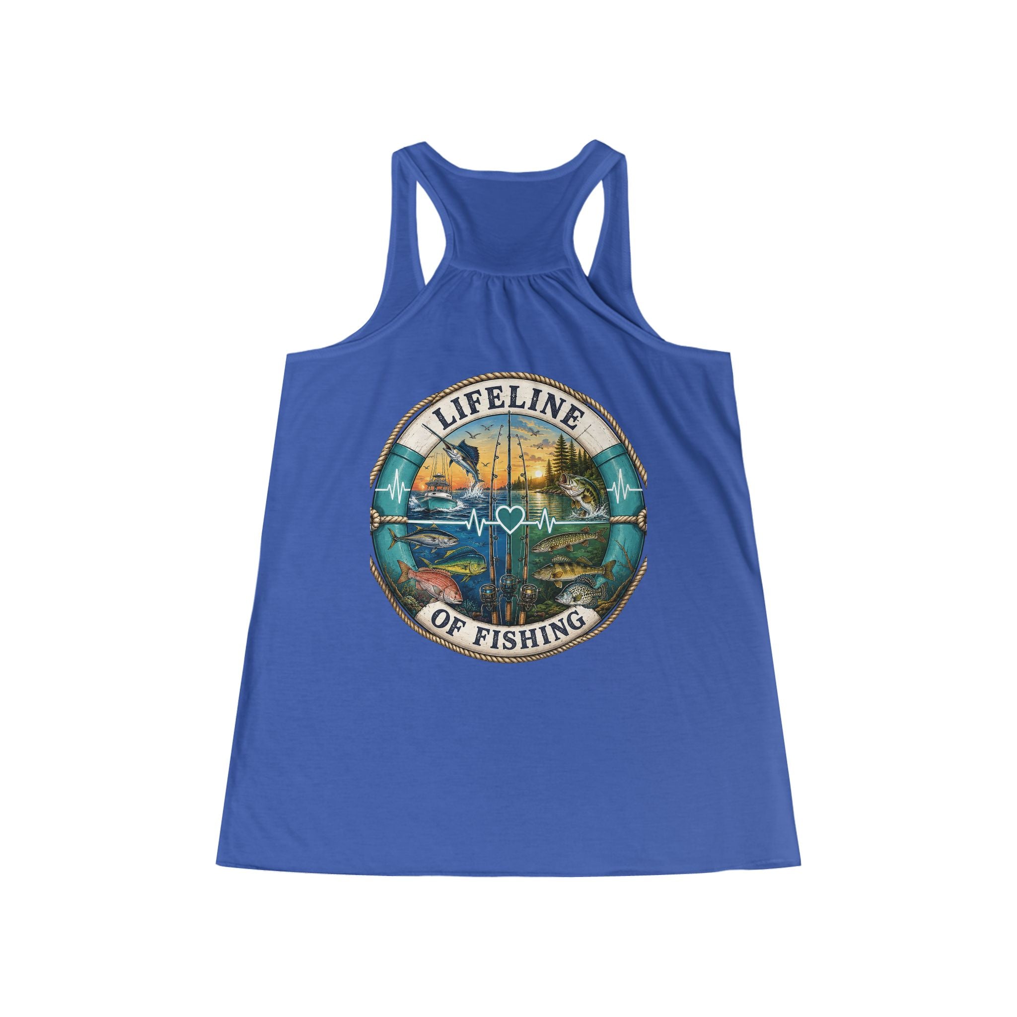 Racerback Front/Back Design Tank Top – Lifeline Fishing