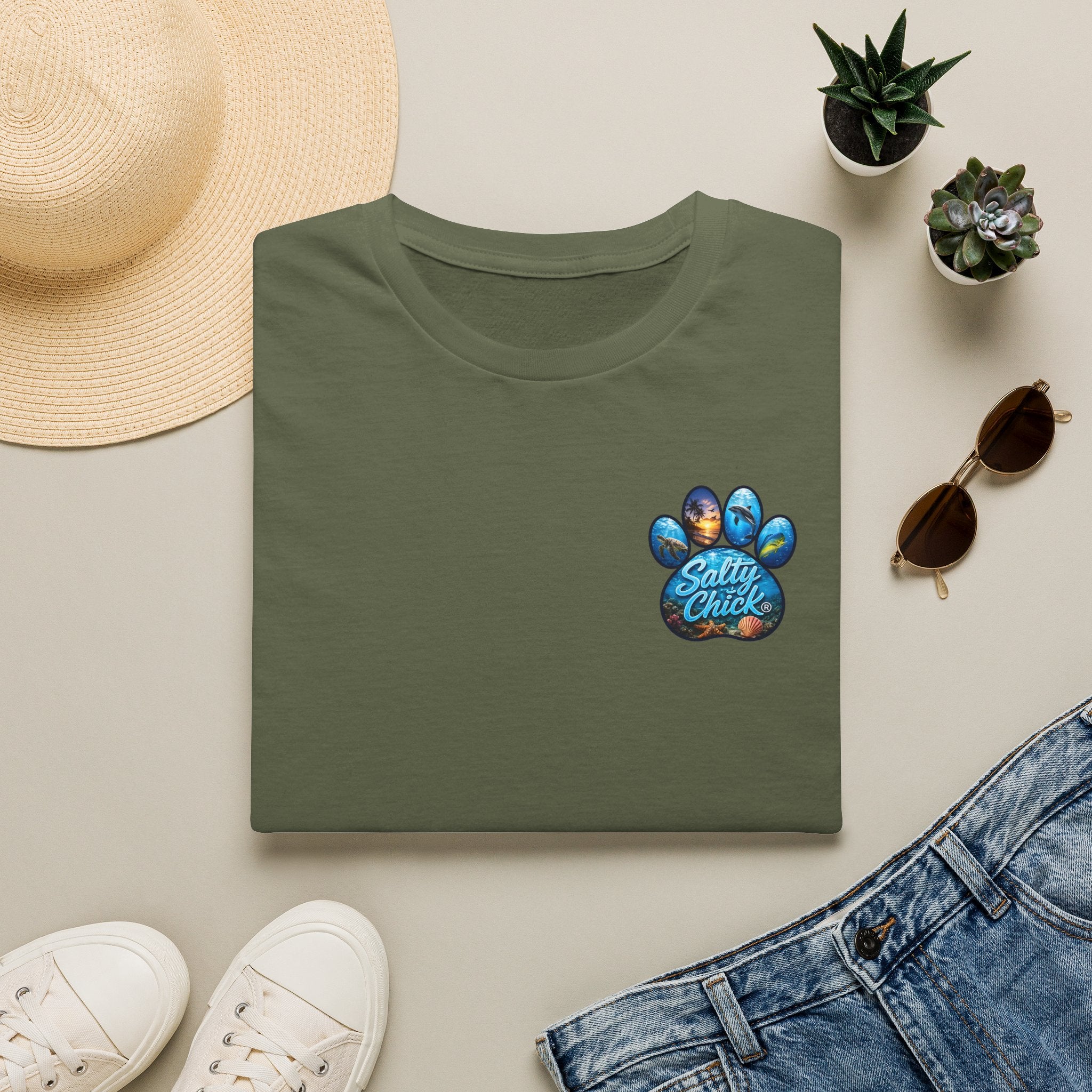 Cotton Tee- Dog Paws