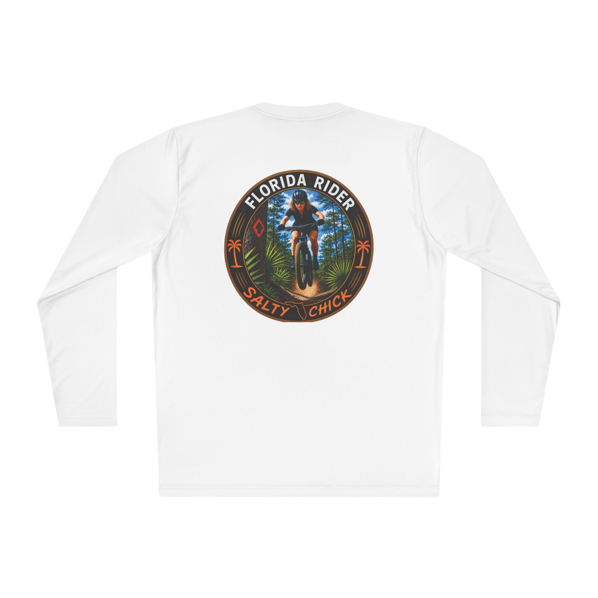 Unisex Moisture Wicking Long Sleeve- Mountain Biker