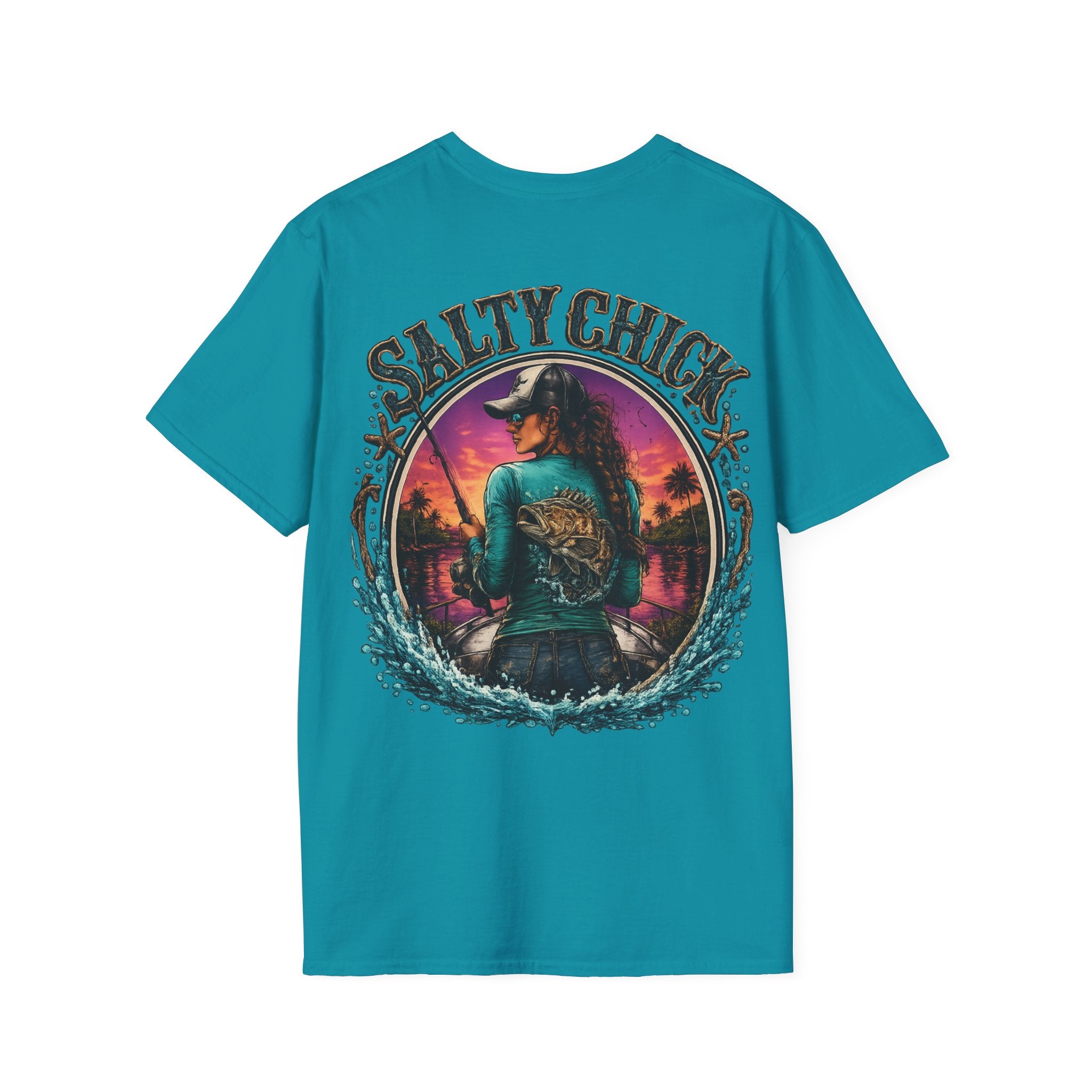 Salty Chick Cast All Day Cotton Tee
