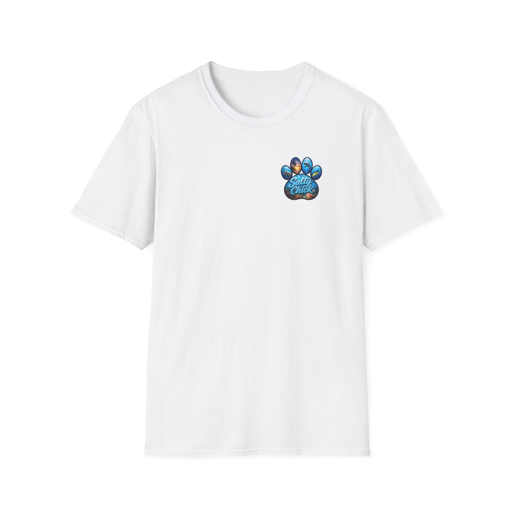 Cotton Tee- Beach days are better with four paws