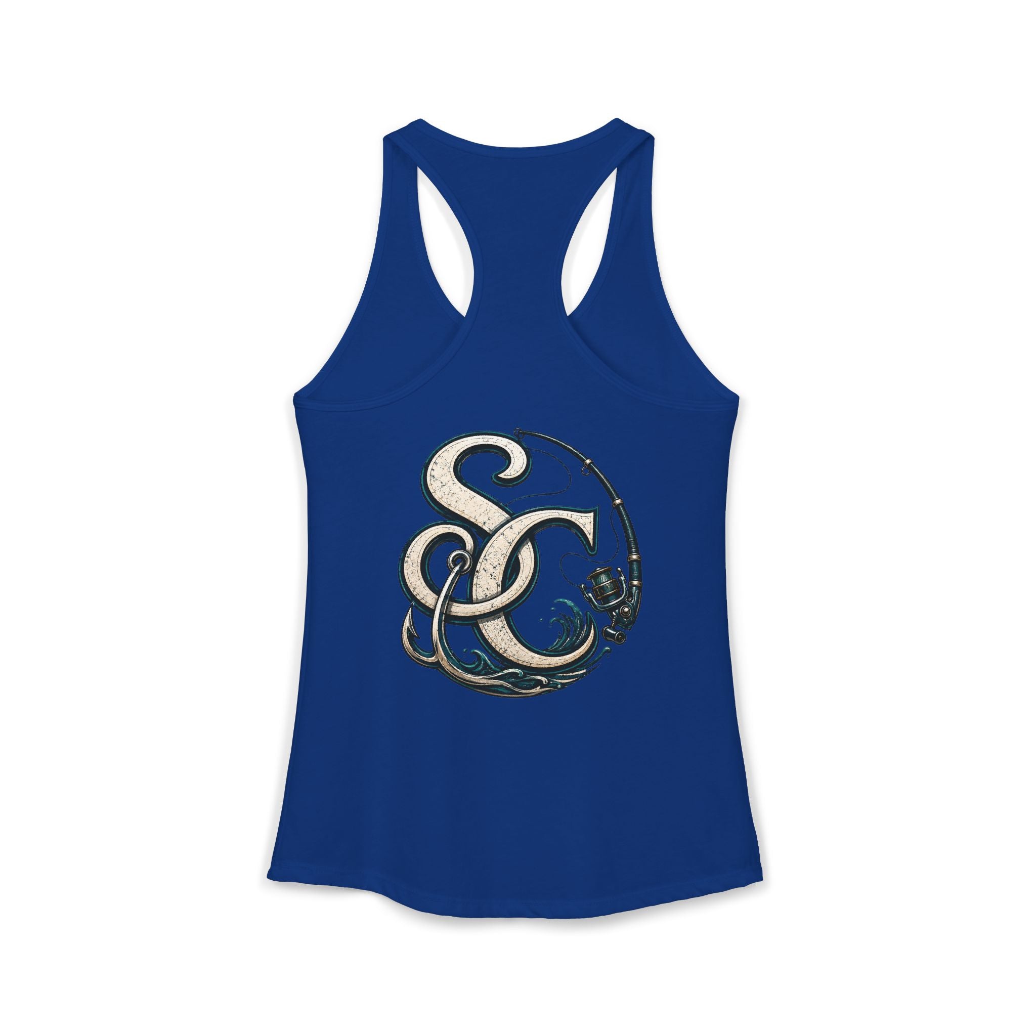 Performance Racerback Tank-SC fishing logo