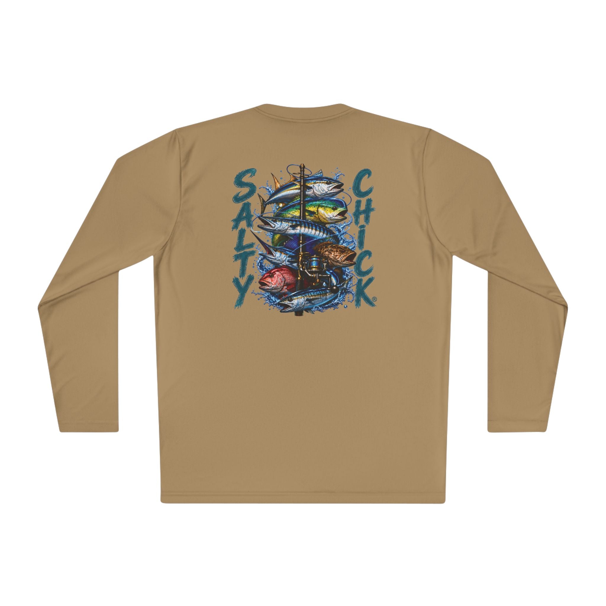 Unisex Moisture Wicking Long Sleeve- Saltwater fish