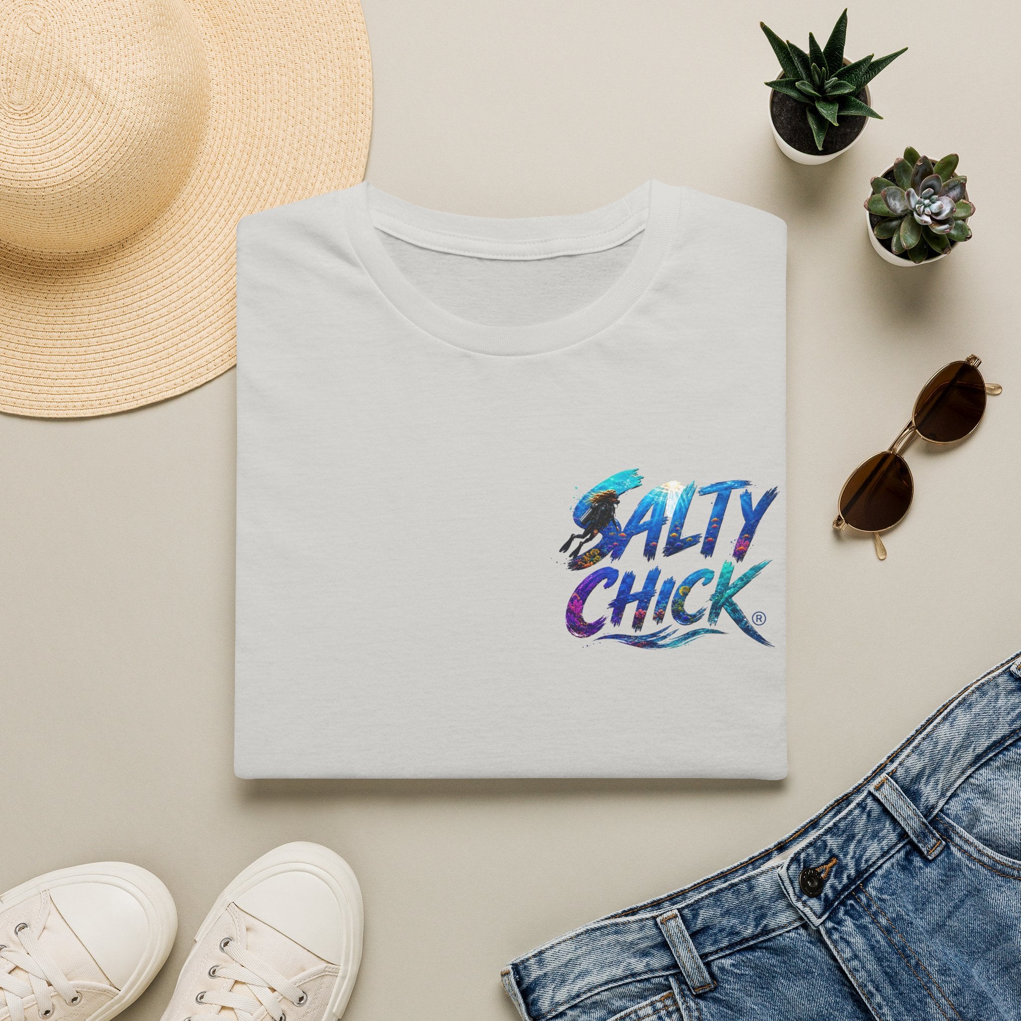 Cotton Tee- Diver lettering