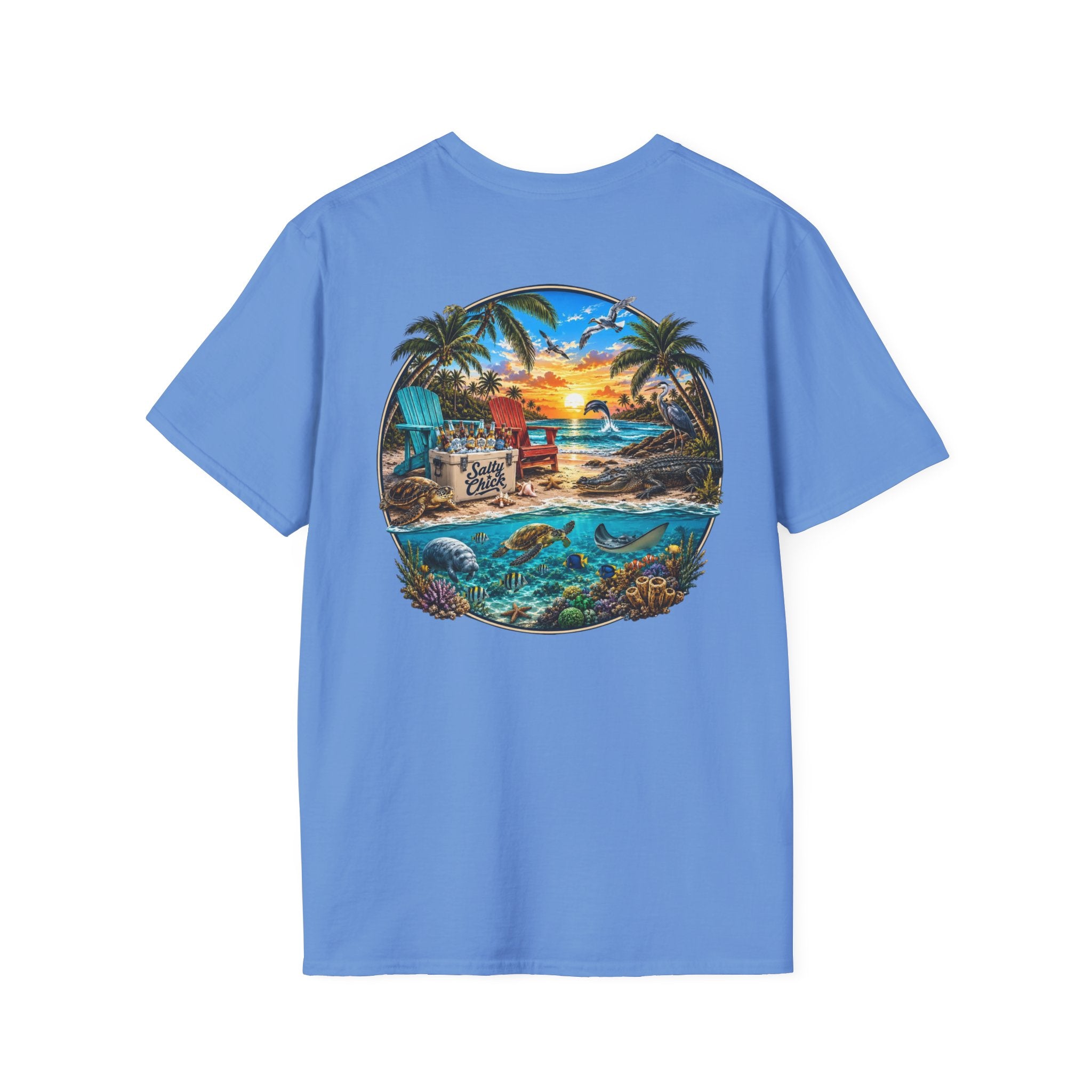Cotton Tee- Beach scene