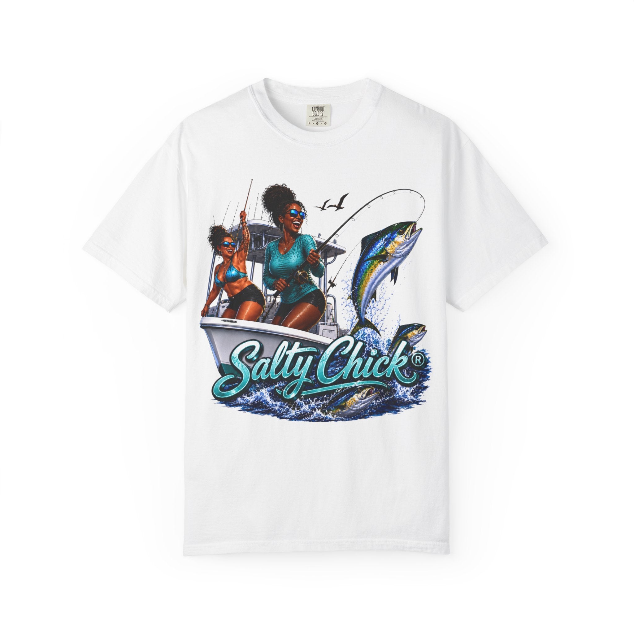 Salty Chick Sunset Ride Cotton Tee