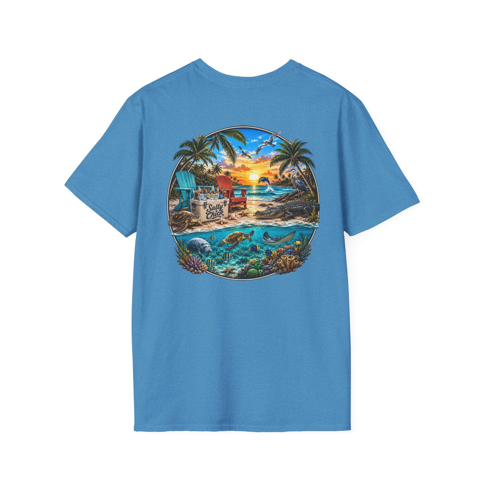 Cotton Tee- Beach scene