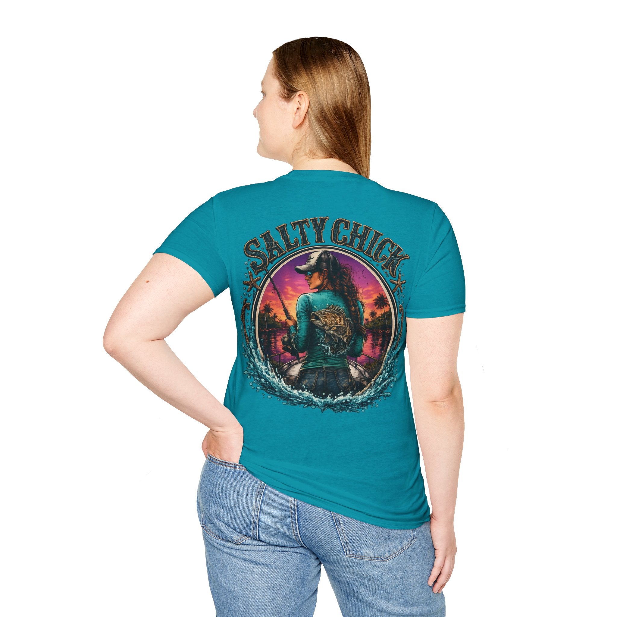 Salty Chick Cast All Day Cotton Tee