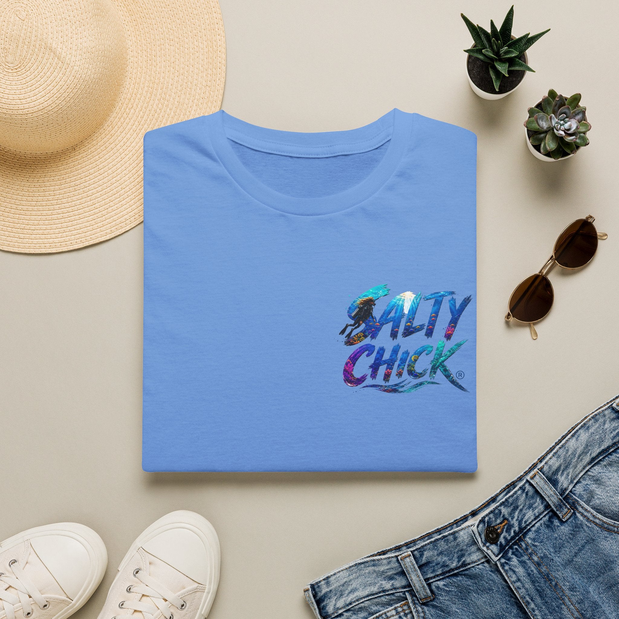 Cotton Tee- Diver lettering