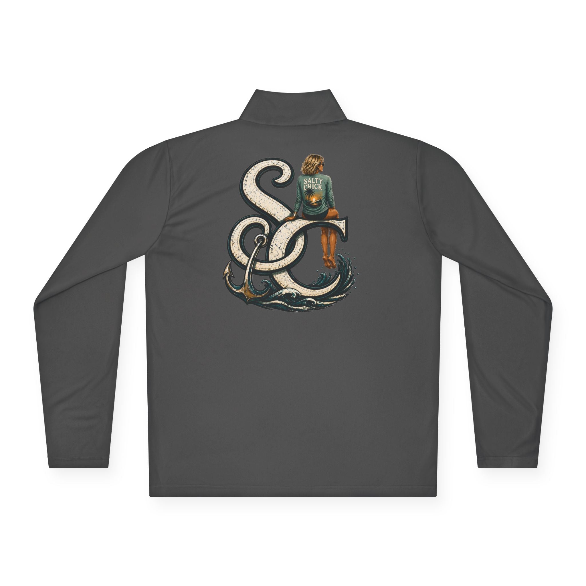 Quarter-Zip Performance Pullover — SC Logo blonde