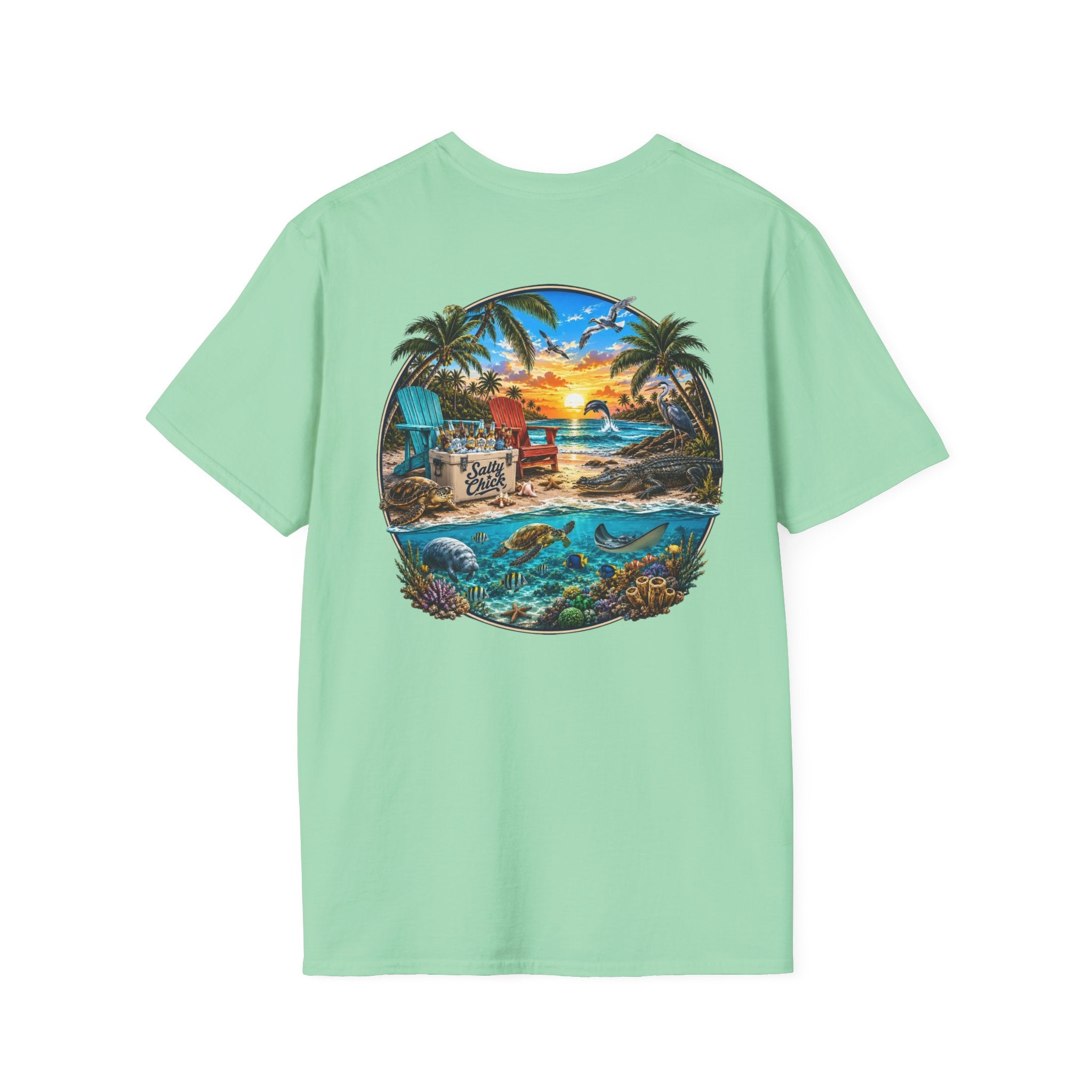 Cotton Tee- Beach scene