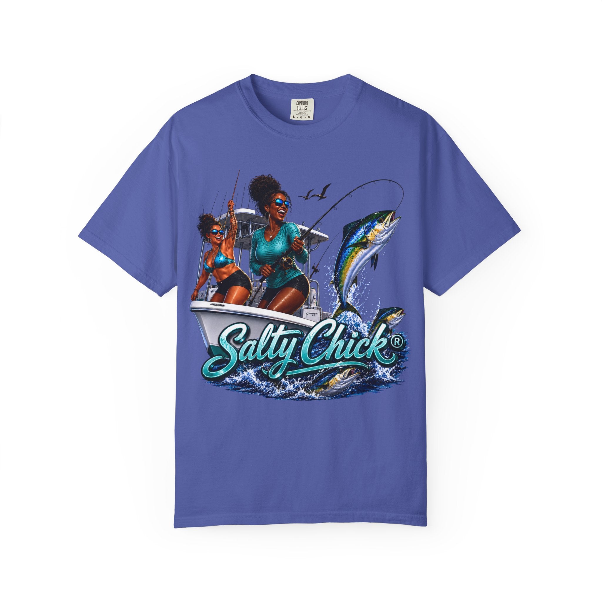 Salty Chick Sunset Ride Cotton Tee
