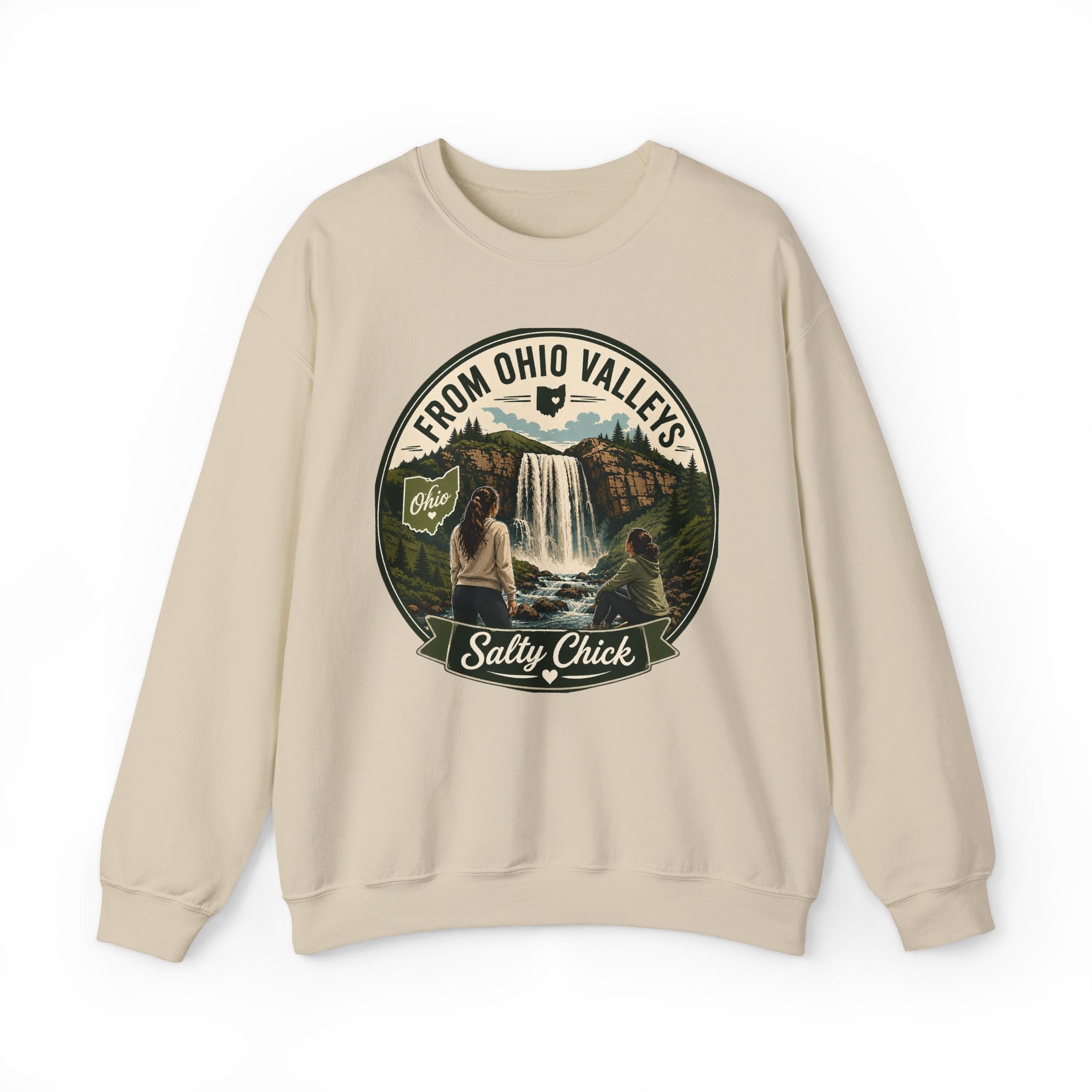 Cotton Ohio Valleys Crewneck Sweatshirt