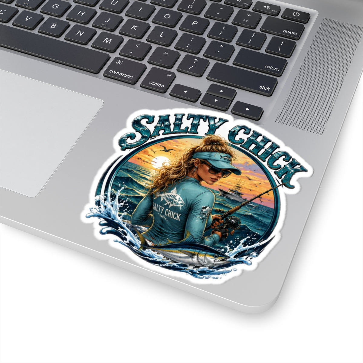 Cut Stick Sticker- Fishing