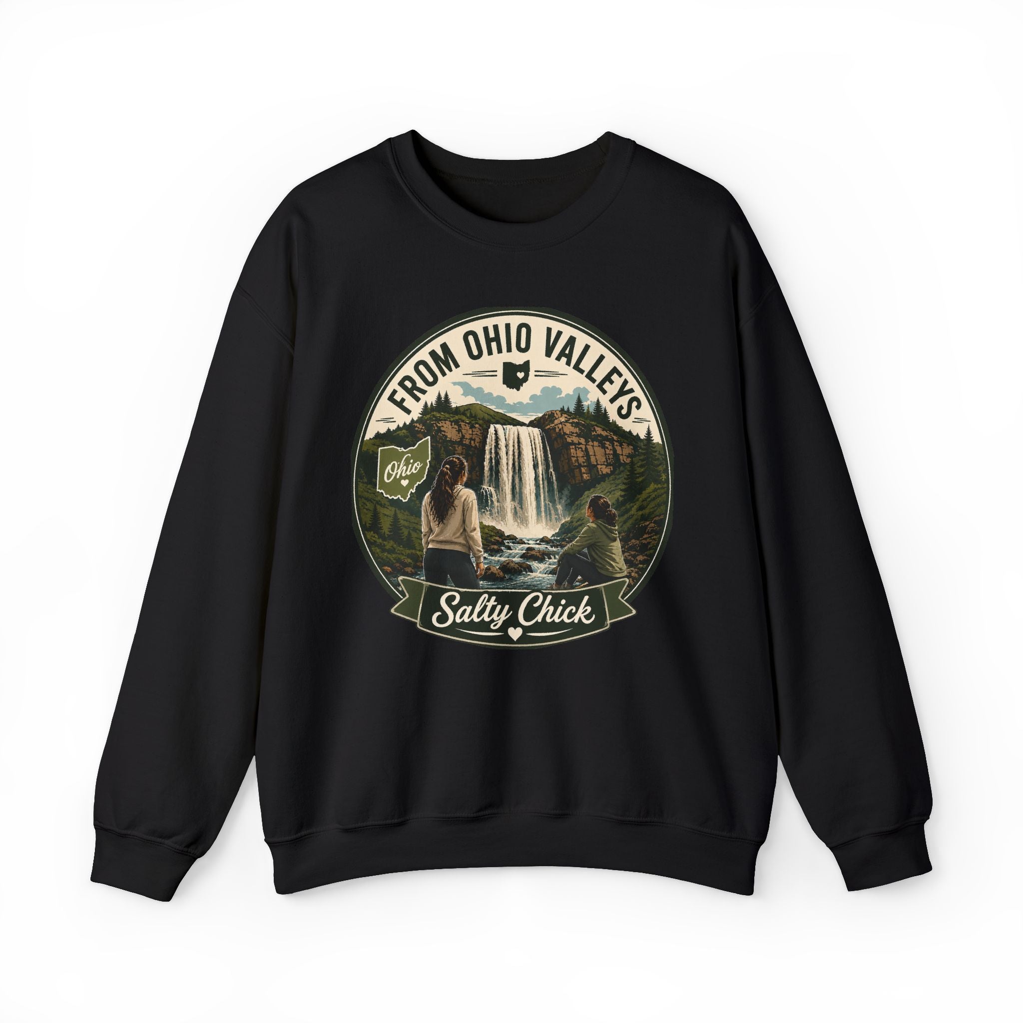 Cotton Ohio Valleys Crewneck Sweatshirt