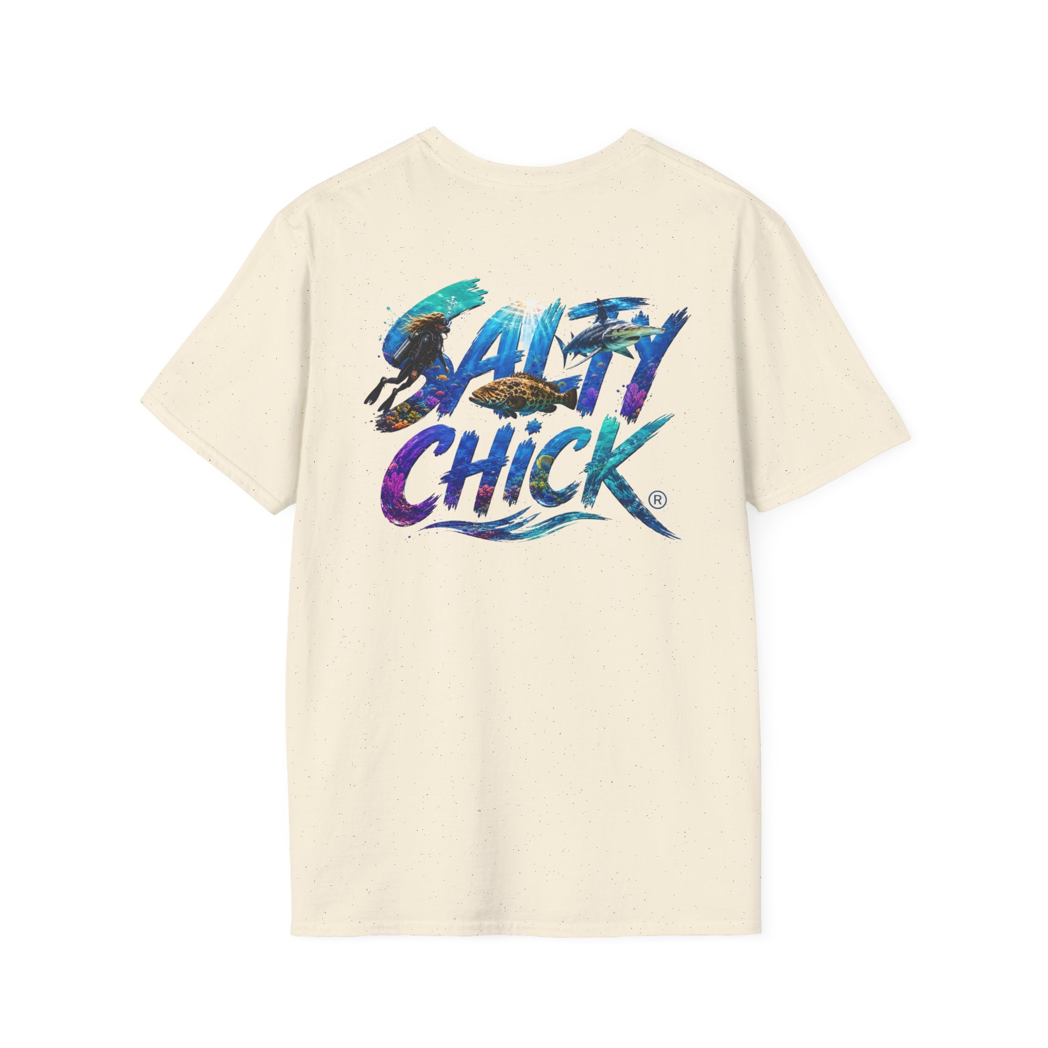 Cotton Tee- Diver lettering
