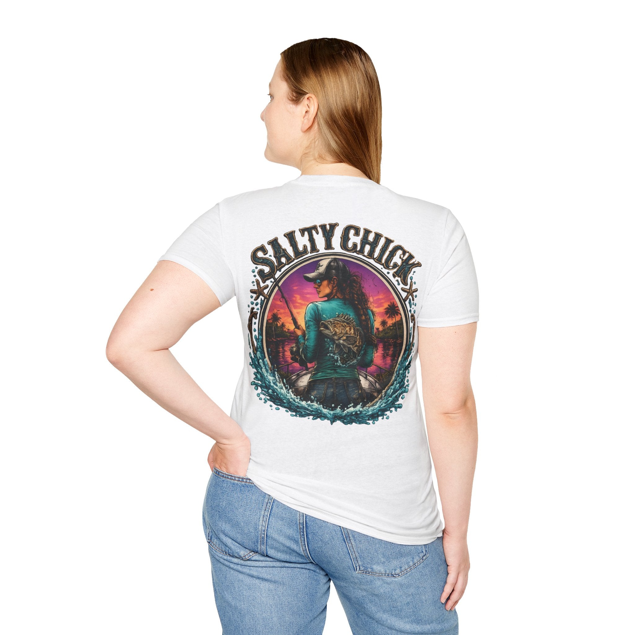 Salty Chick Cast All Day Cotton Tee