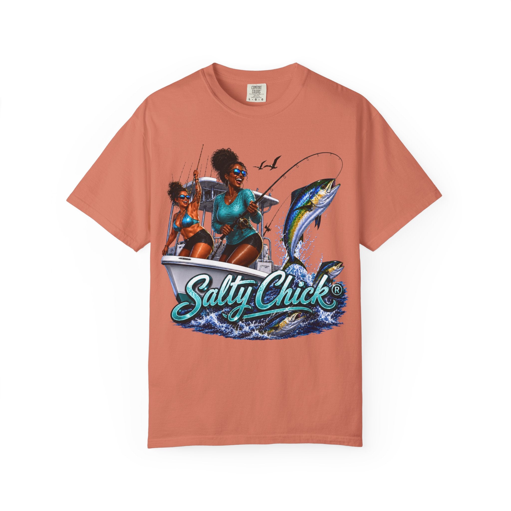 Salty Chick Sunset Ride Cotton Tee