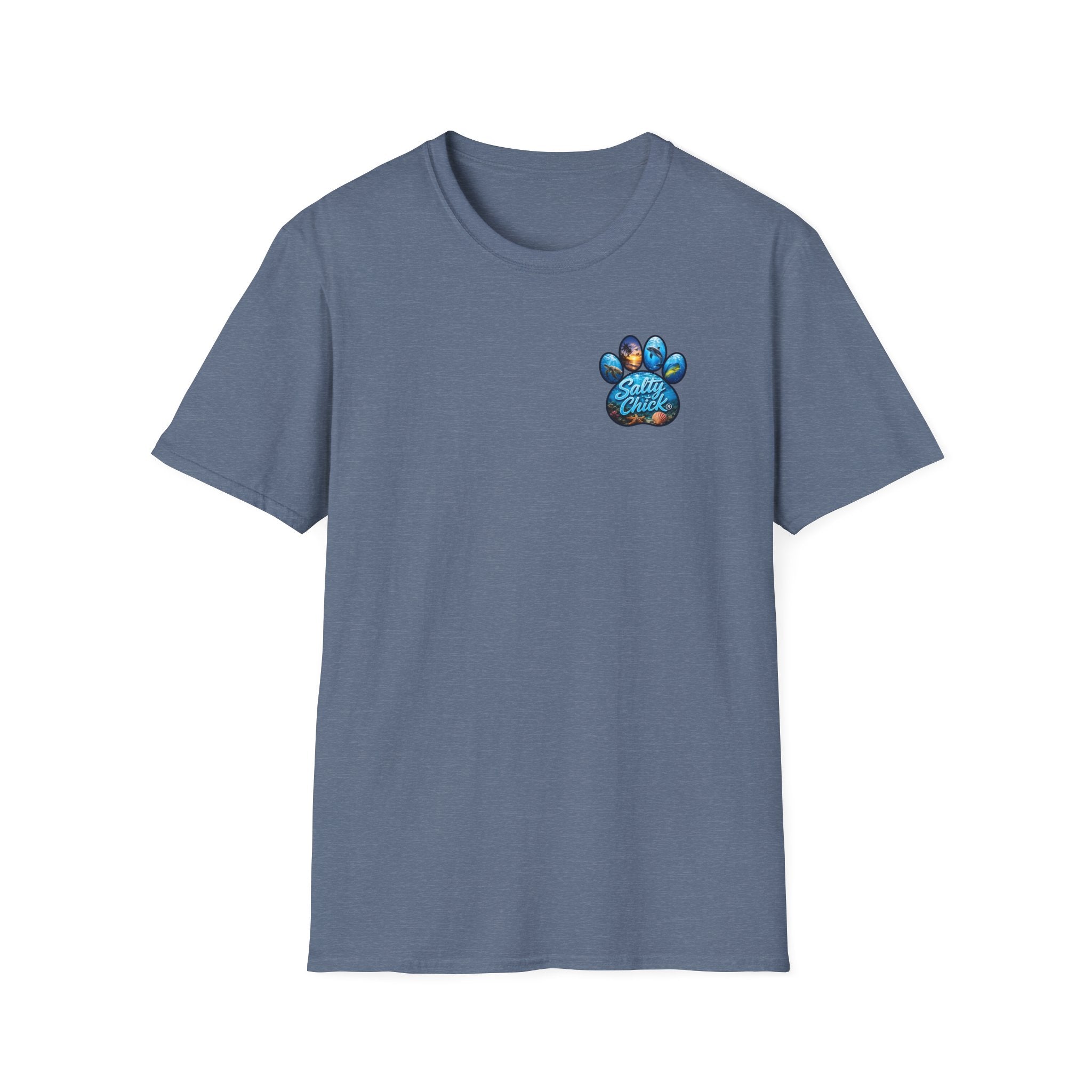 Cotton Tee- Beach days are better with four paws