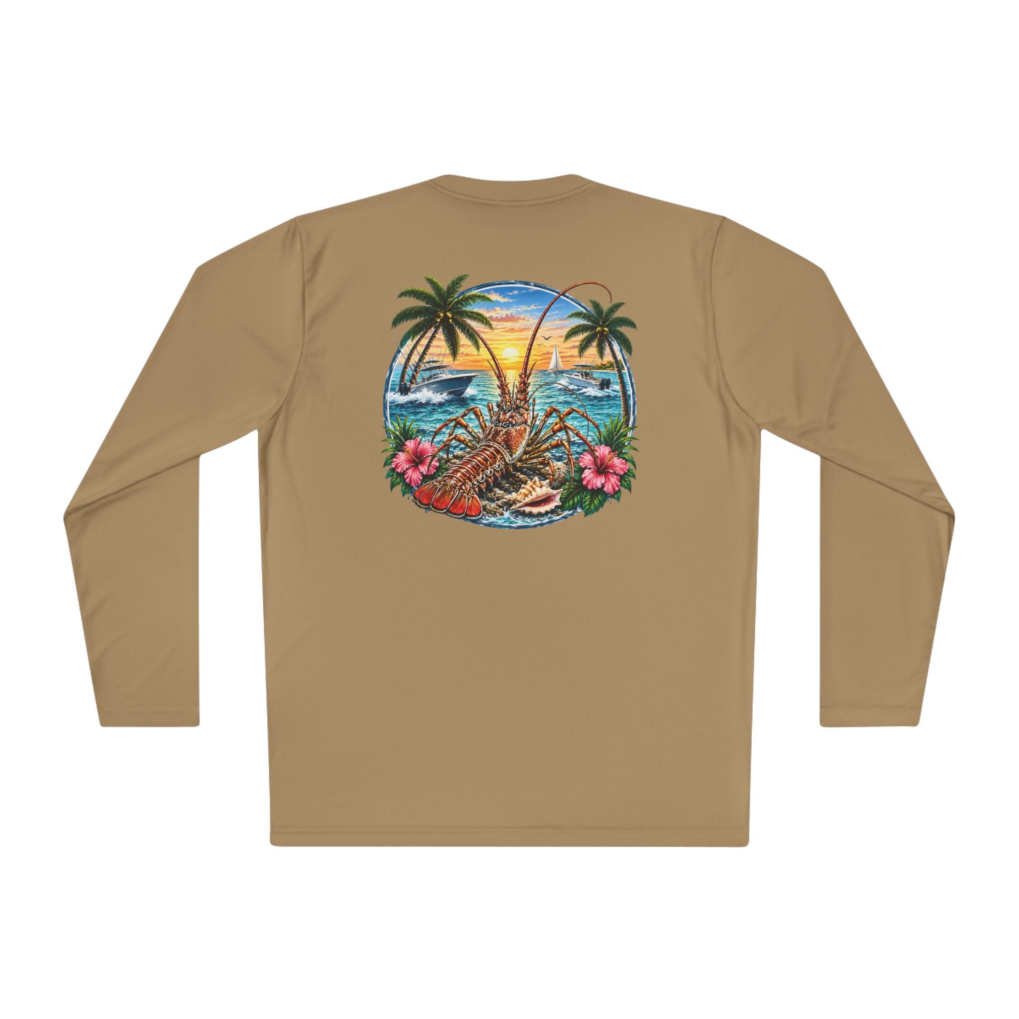 Unisex Moisture Wicking Long Sleeve- Lobstering