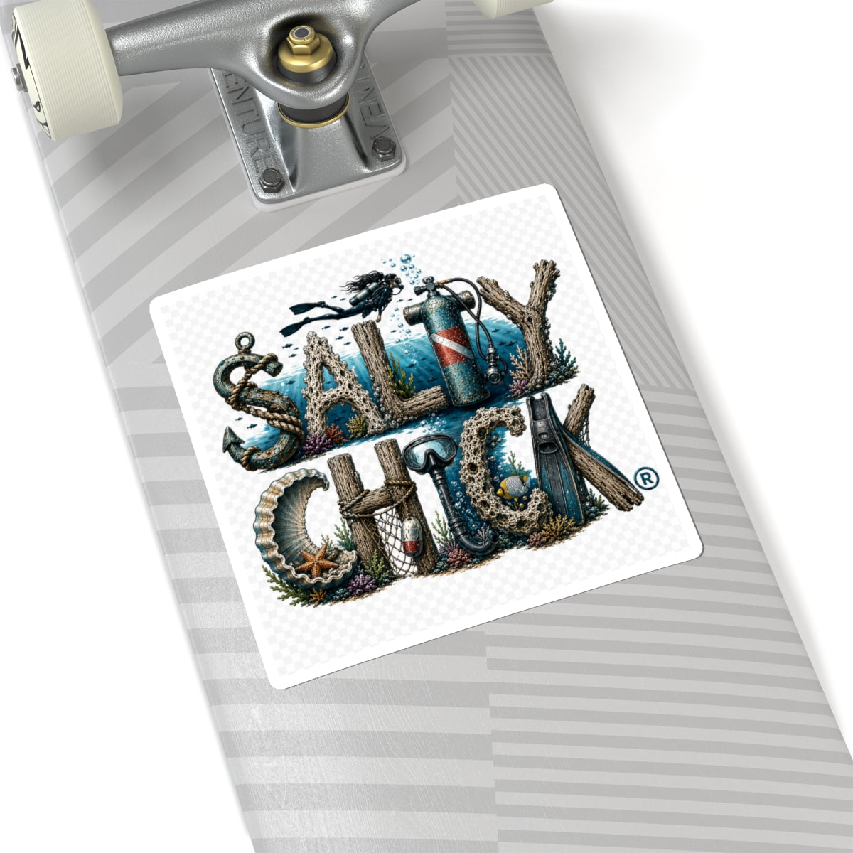 Divers Salty Chick sticker