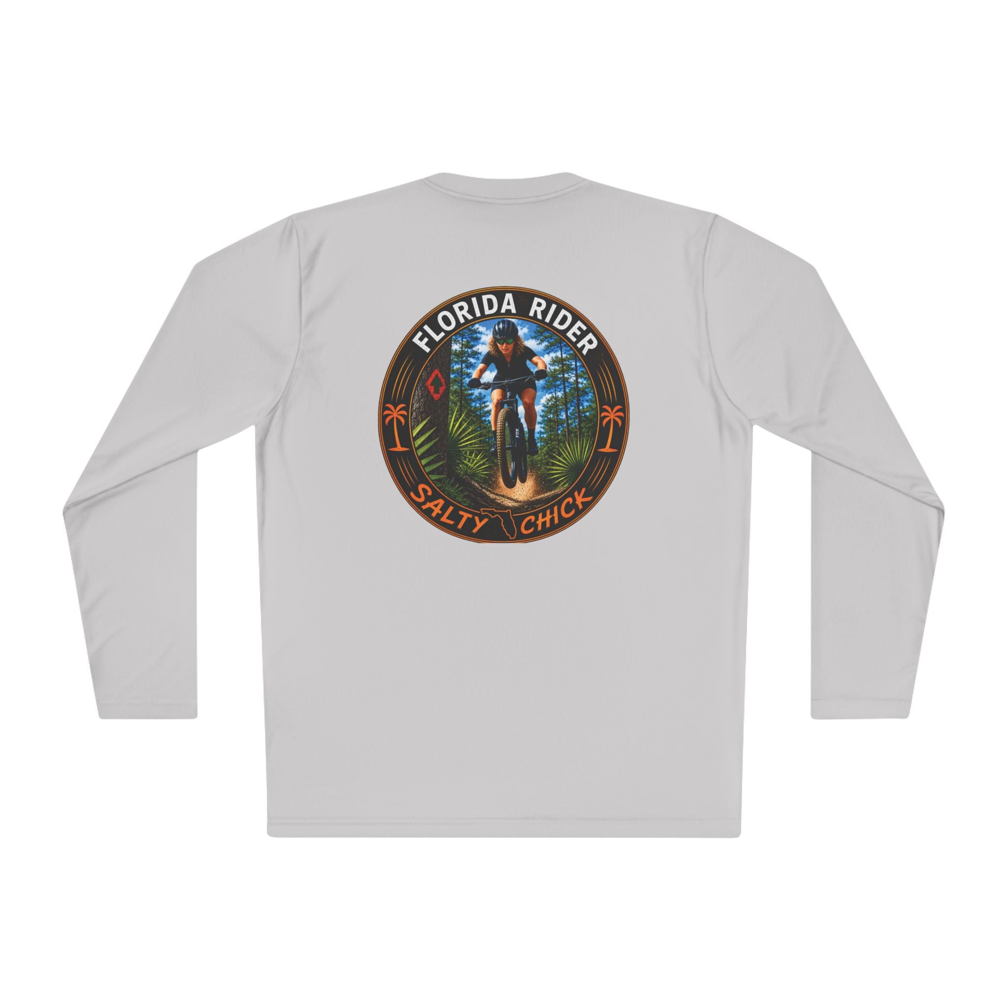 Unisex Moisture Wicking Long Sleeve- Mountain Biker