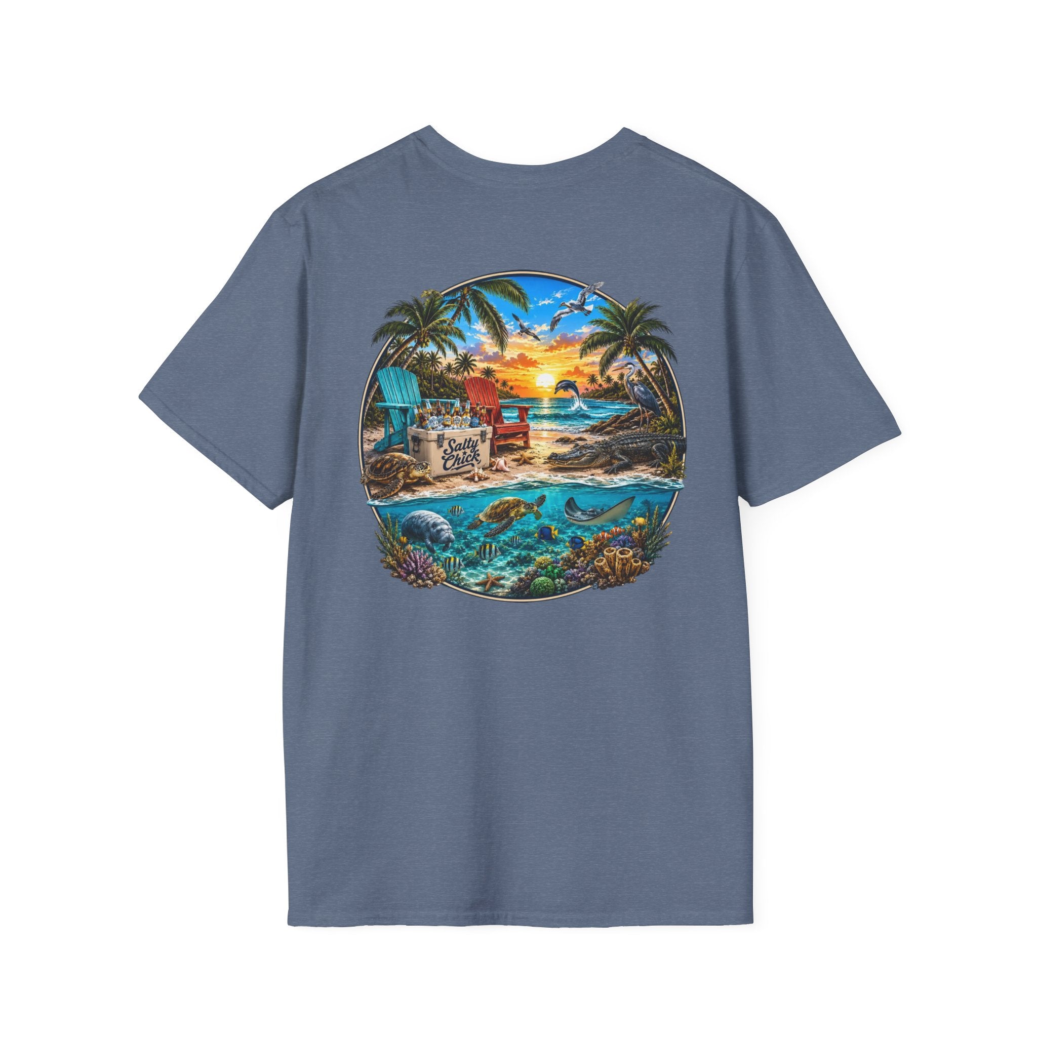 Cotton Tee- Beach scene