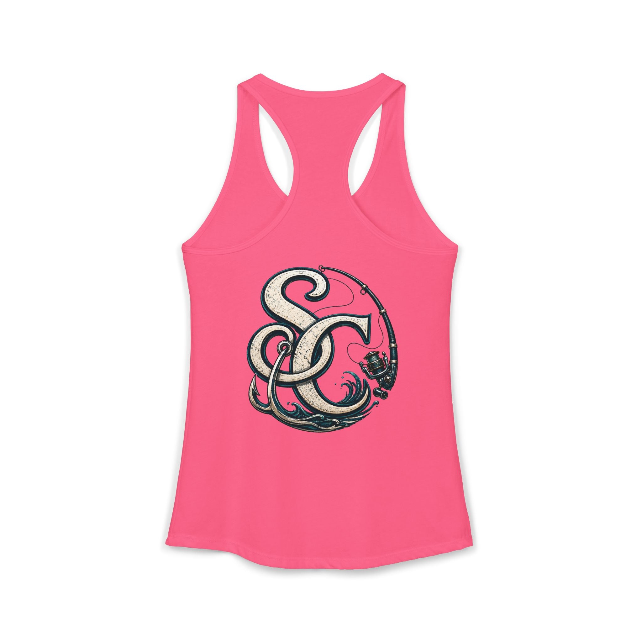 Performance Racerback Tank-SC fishing logo