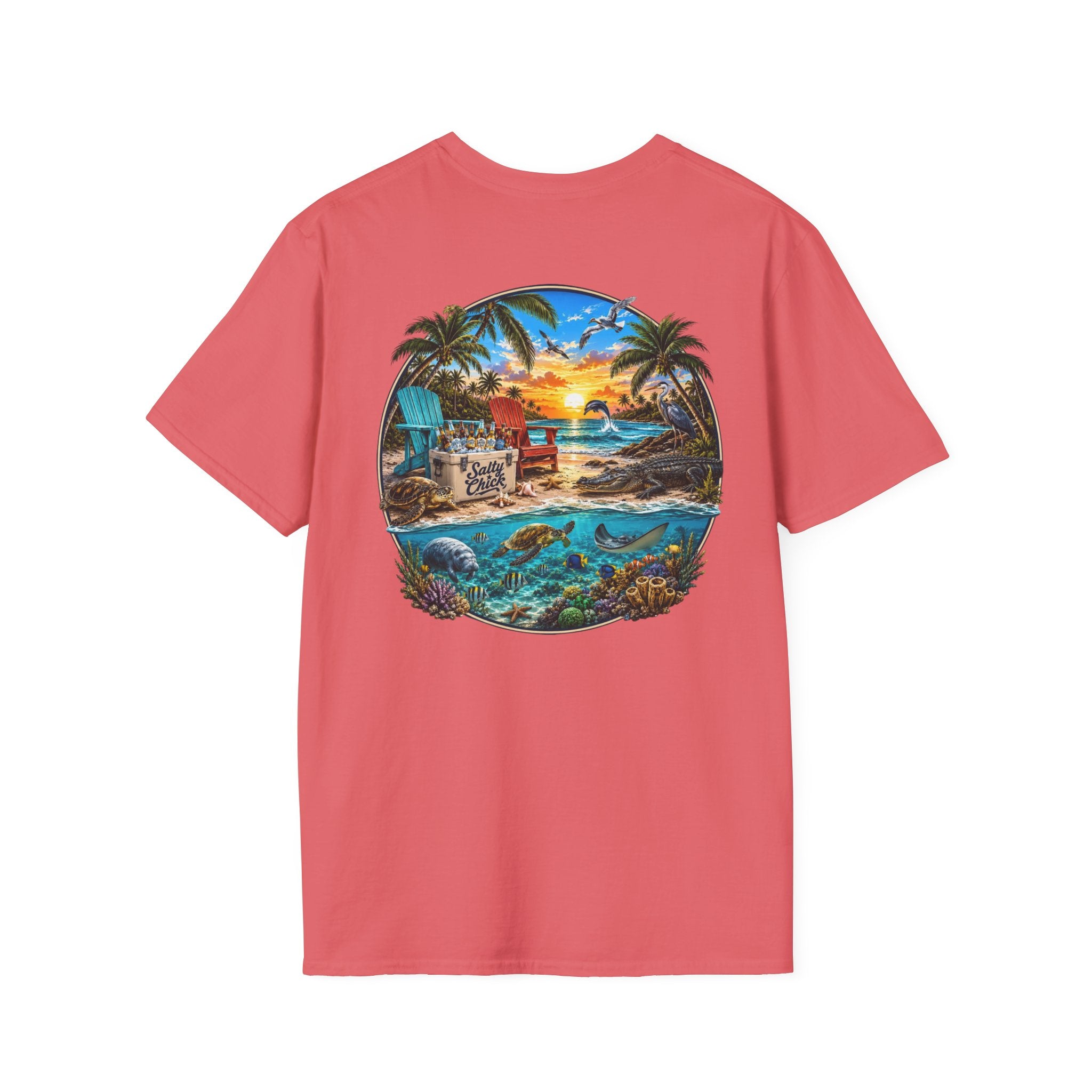 Cotton Tee- Beach scene