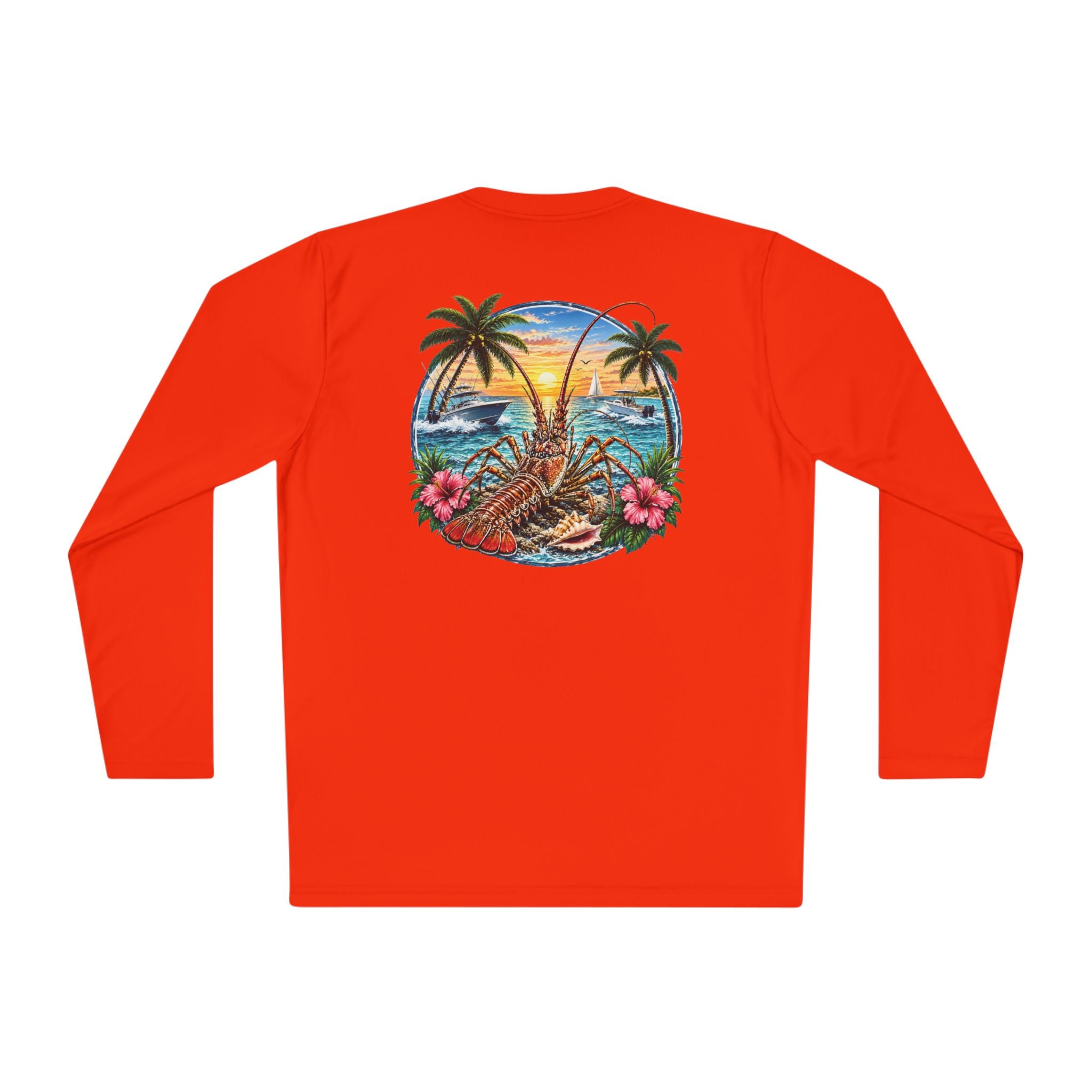 Unisex Moisture Wicking Long Sleeve- Lobstering