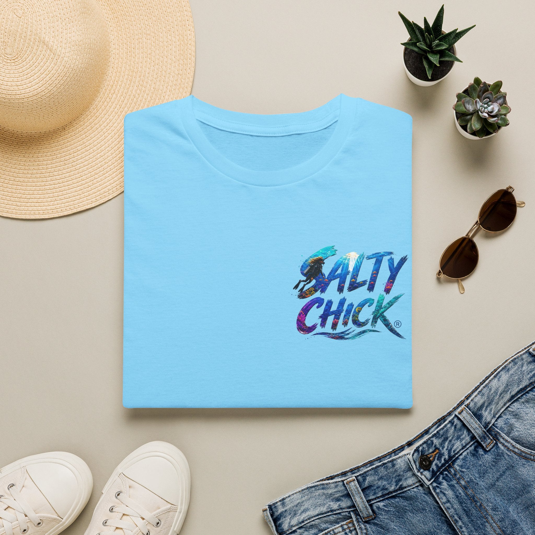 Cotton Tee- Diver lettering