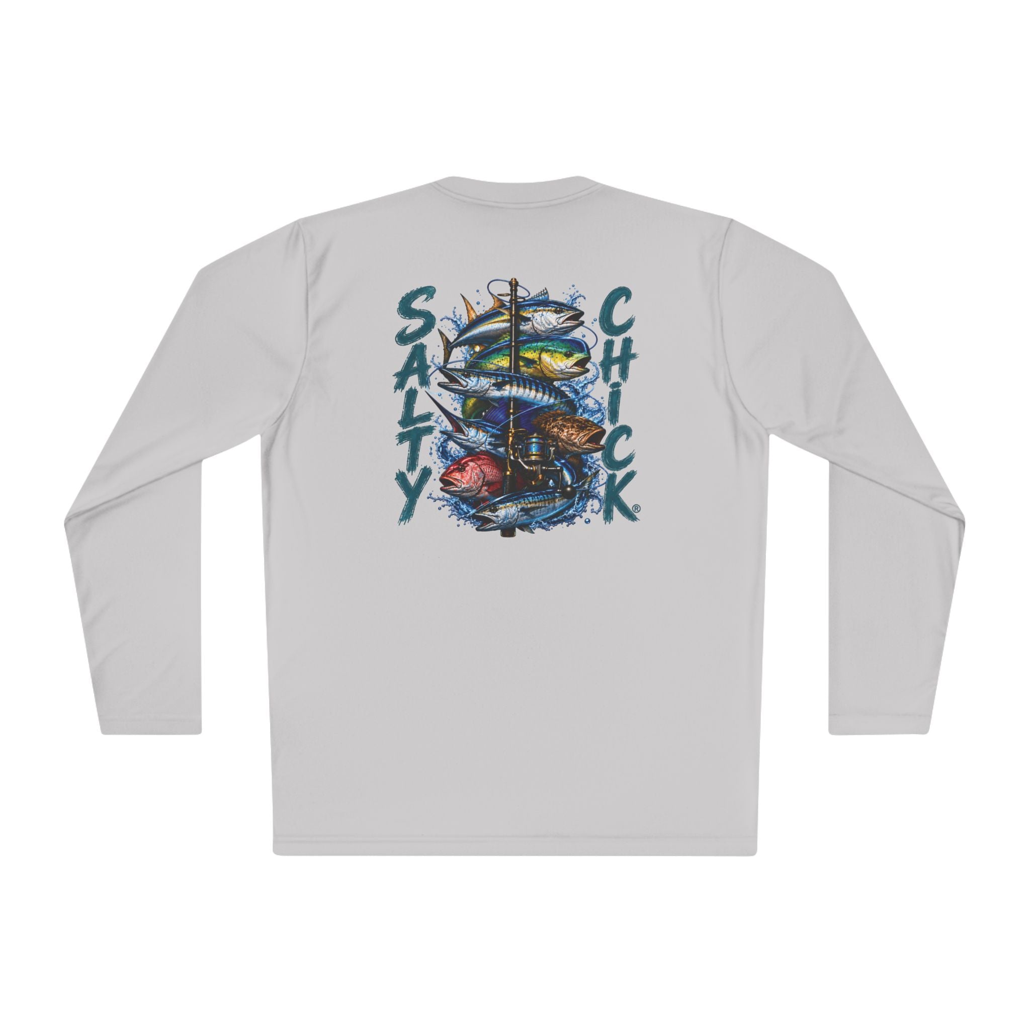 Unisex Moisture Wicking Long Sleeve- Saltwater fish