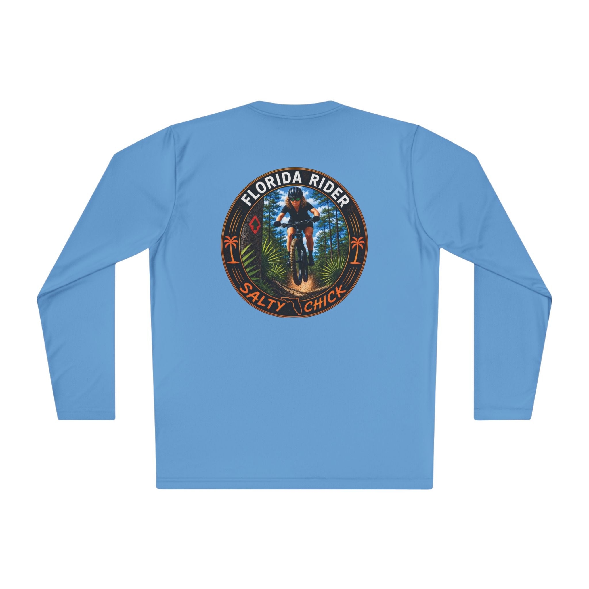 Unisex Moisture Wicking Long Sleeve- Mountain Biker