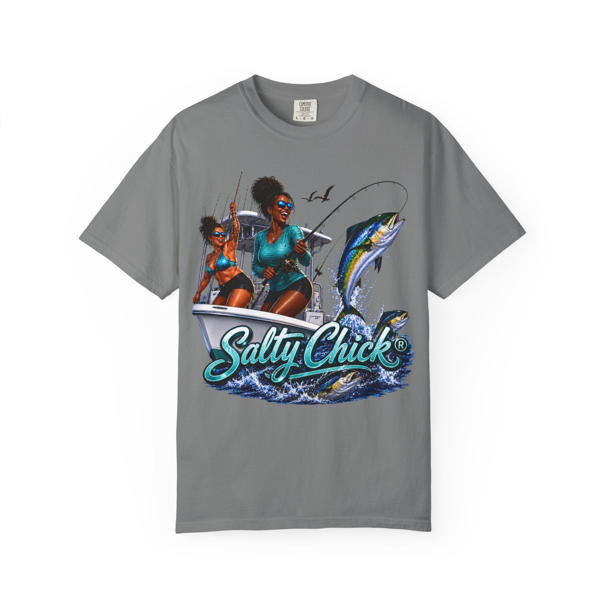 Salty Chick Sunset Ride Cotton Tee