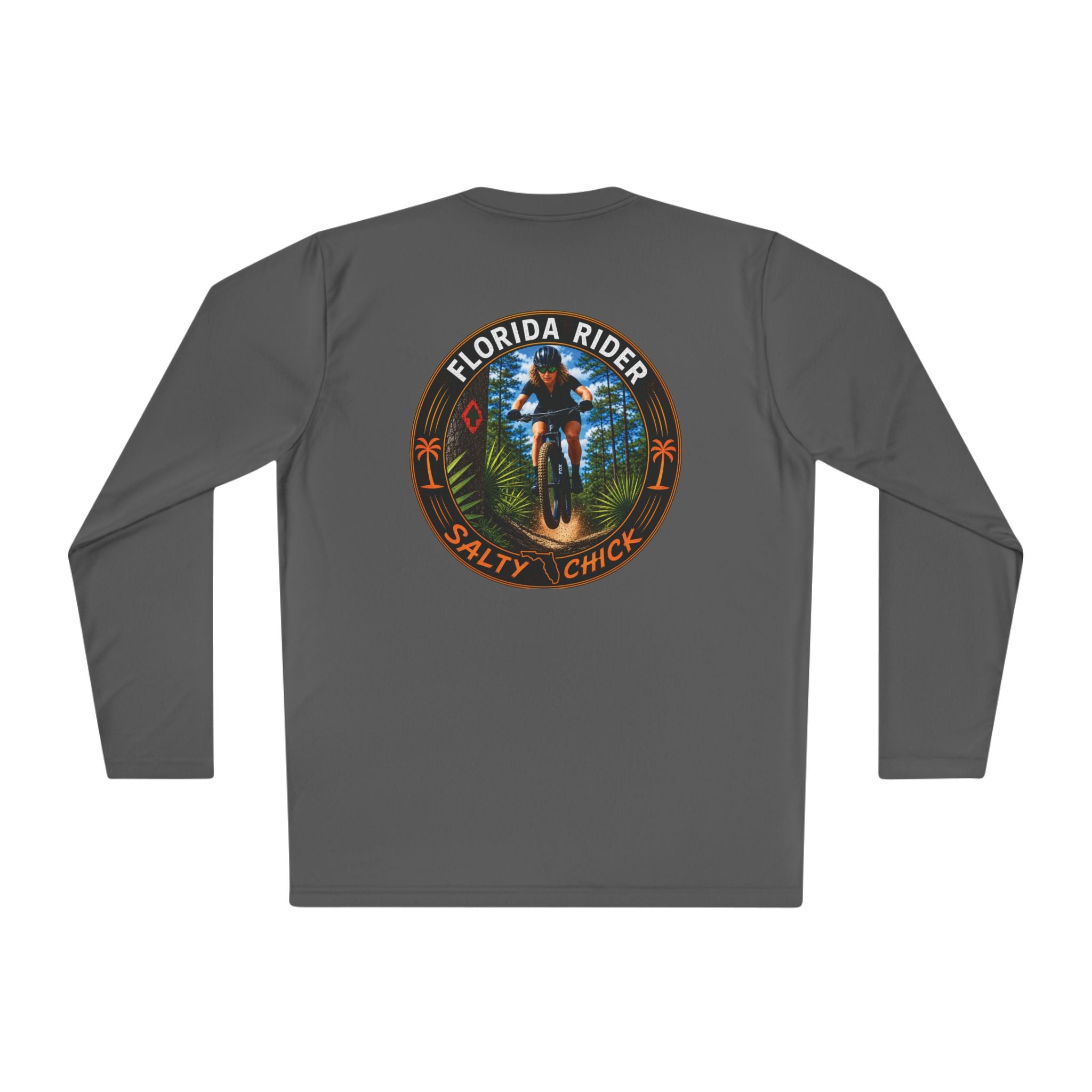 Unisex Moisture Wicking Long Sleeve- Mountain Biker