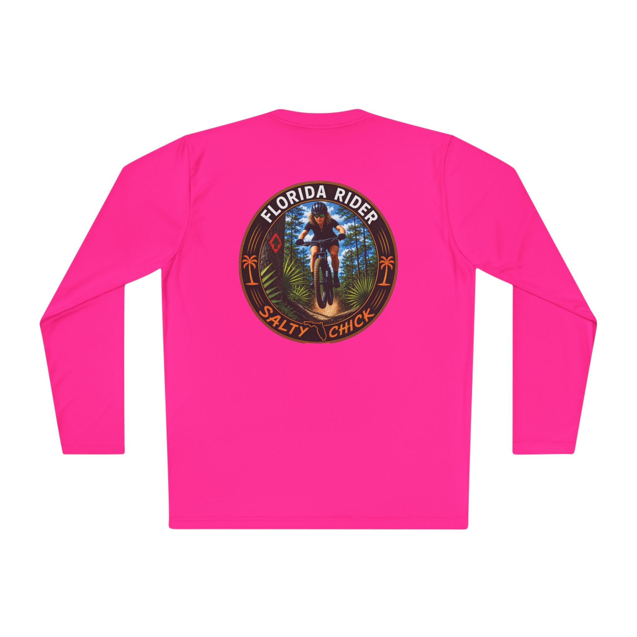 Unisex Moisture Wicking Long Sleeve- Mountain Biker