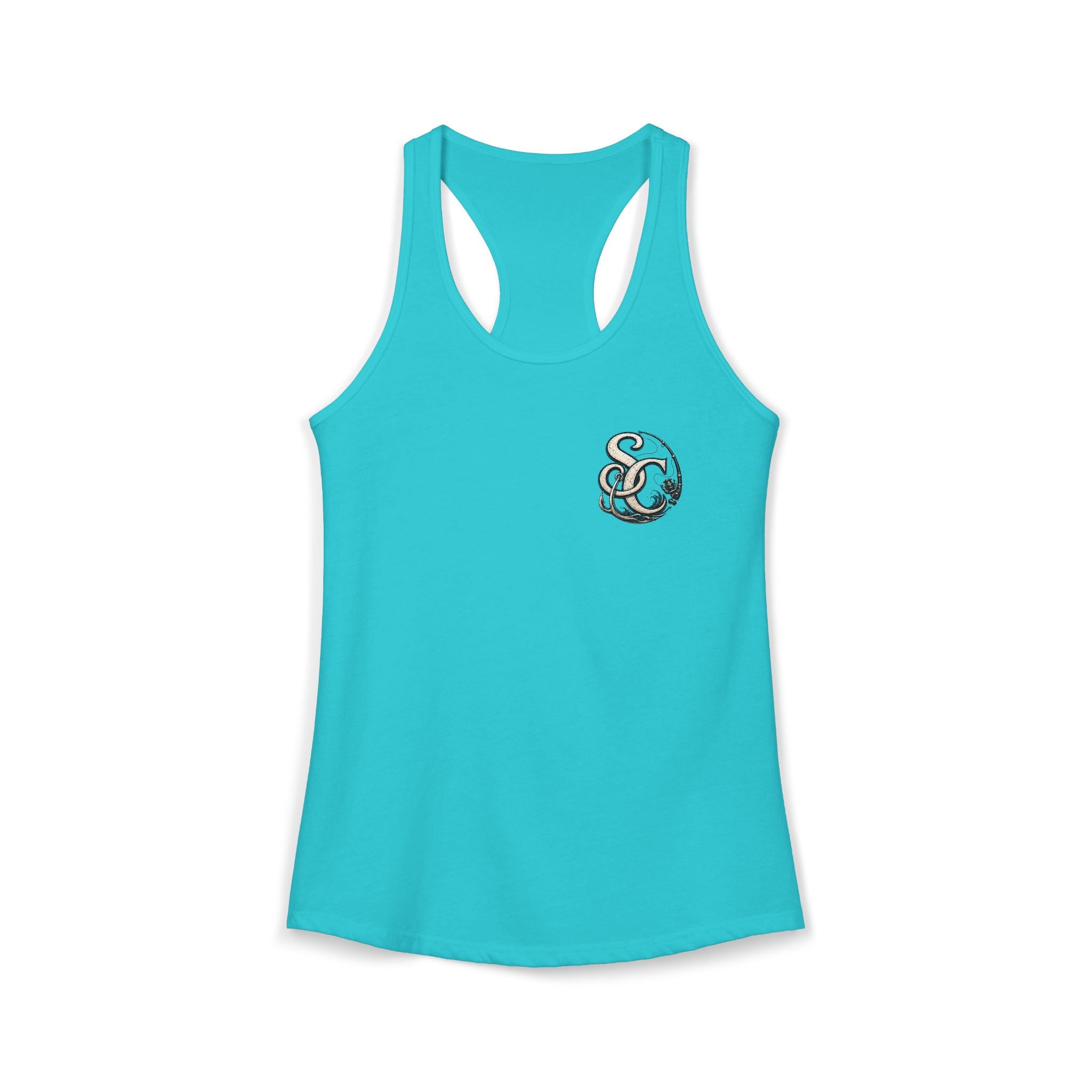 Performance Racerback Tank-SC fishing logo