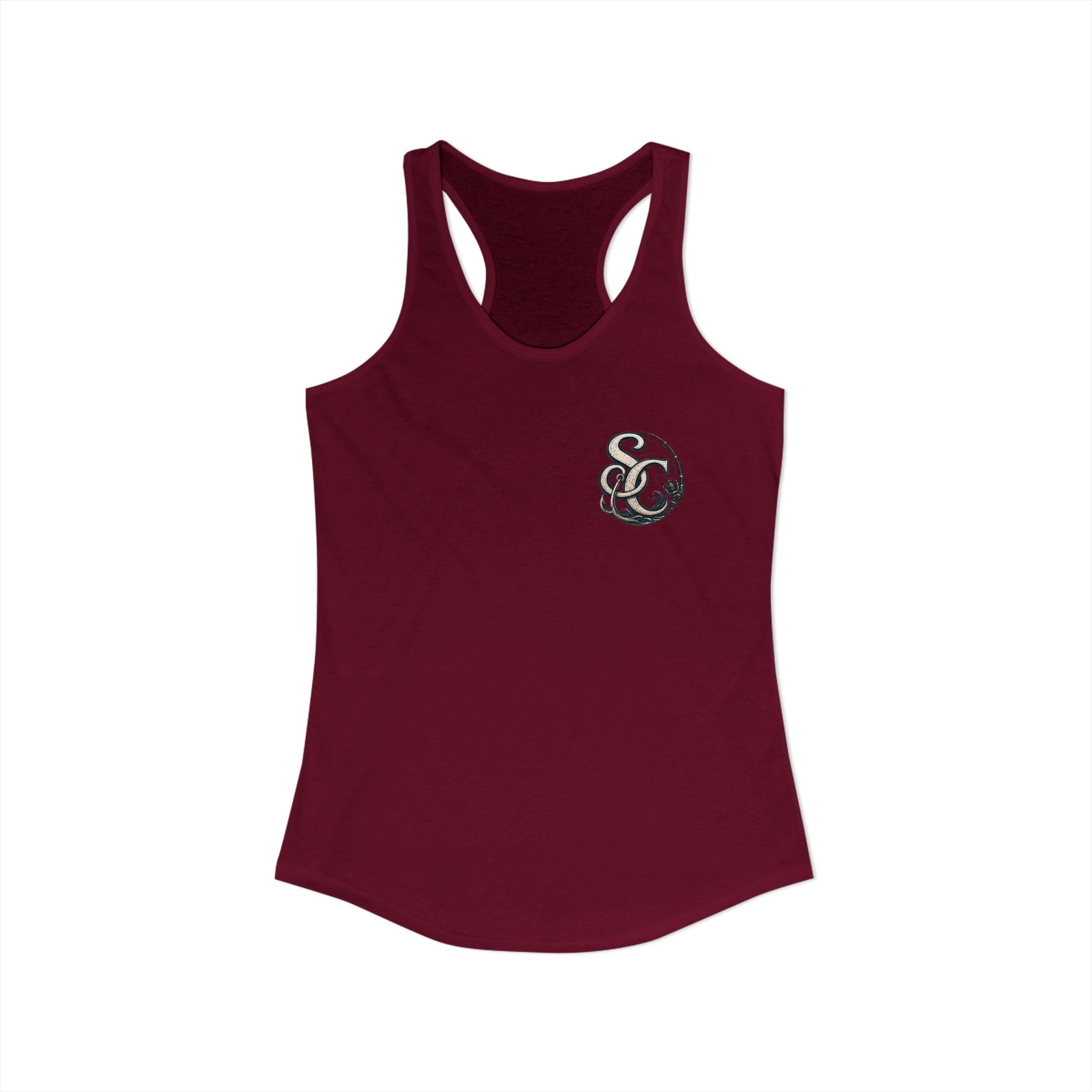 Performance Racerback Tank-SC fishing logo