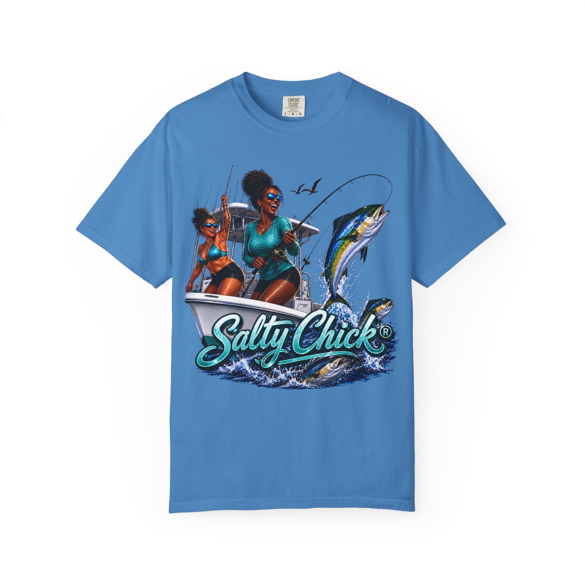 Salty Chick Sunset Ride Cotton Tee