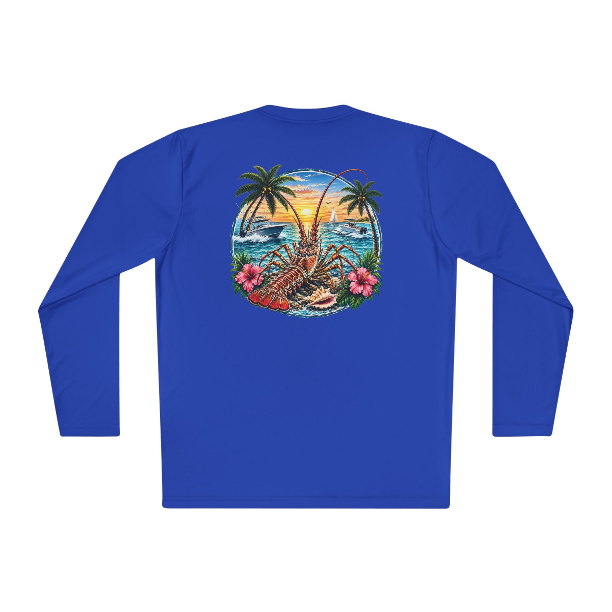 Unisex Moisture Wicking Long Sleeve- Lobstering