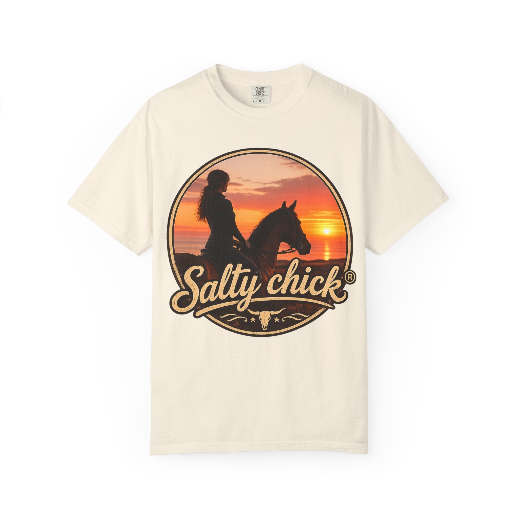 Cotton Horse Sunset T‑Shirt