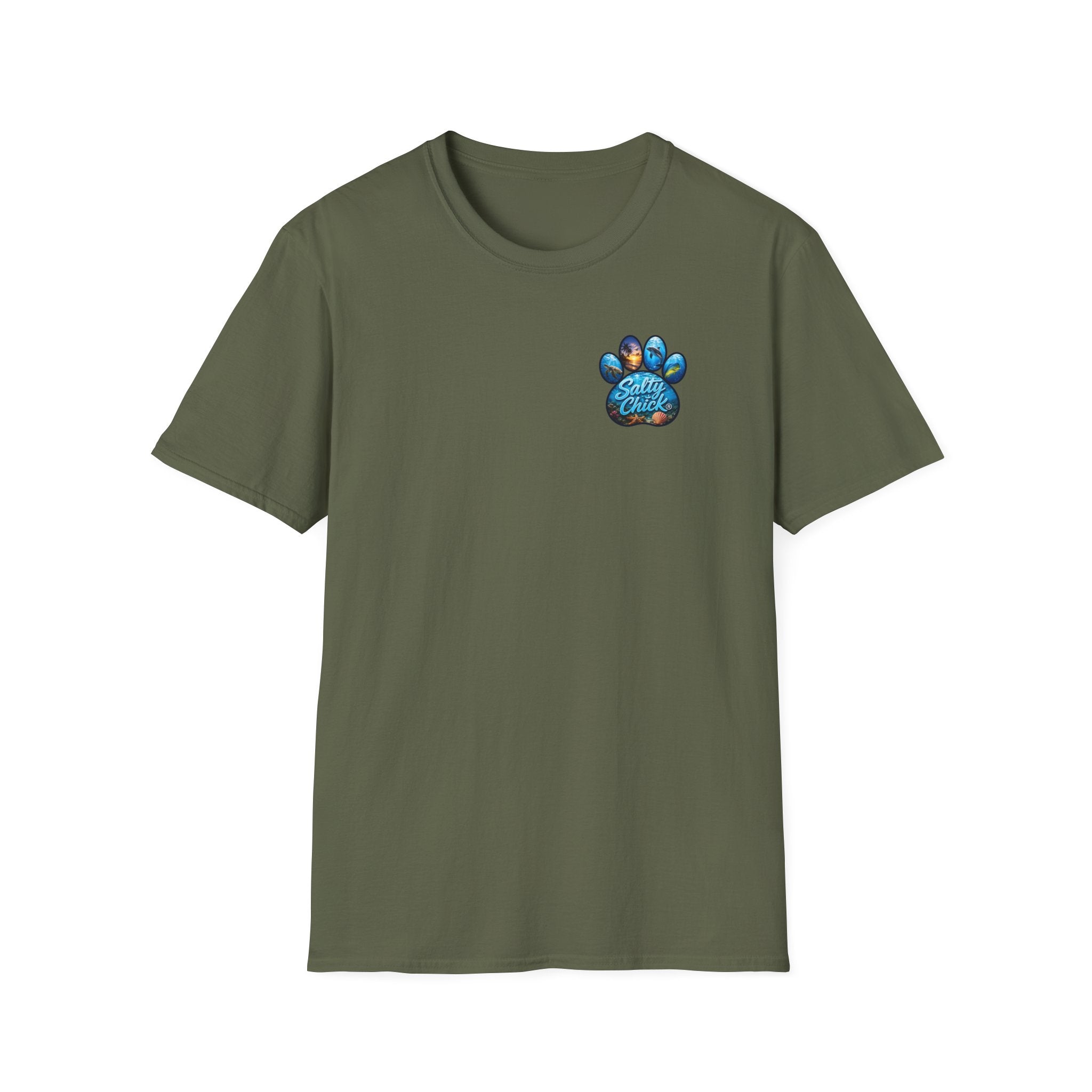 Cotton Tee- Beach days are better with four paws